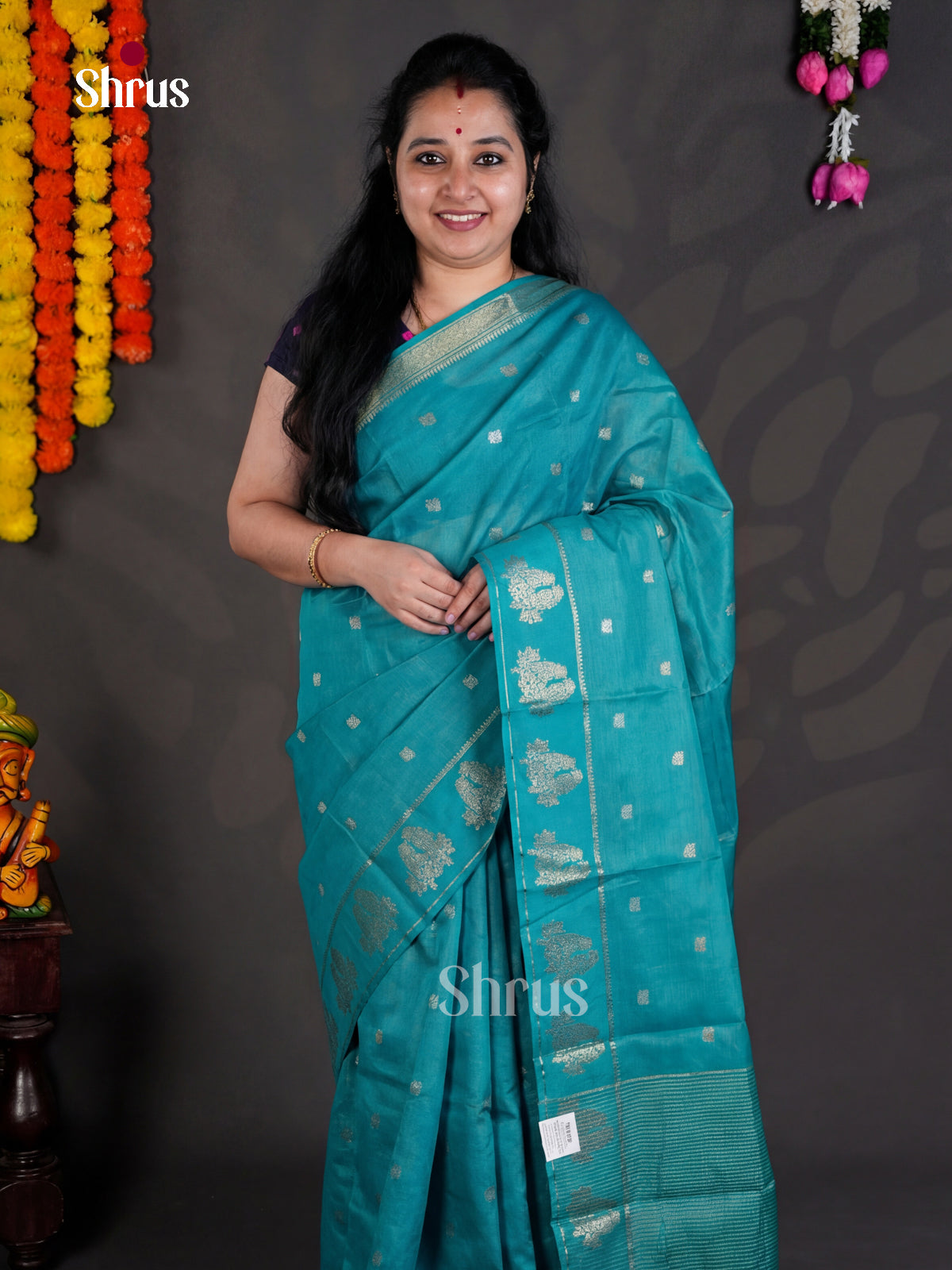 EBS05294 - Semi Chiniya - Saree - Shop on Shrus.com