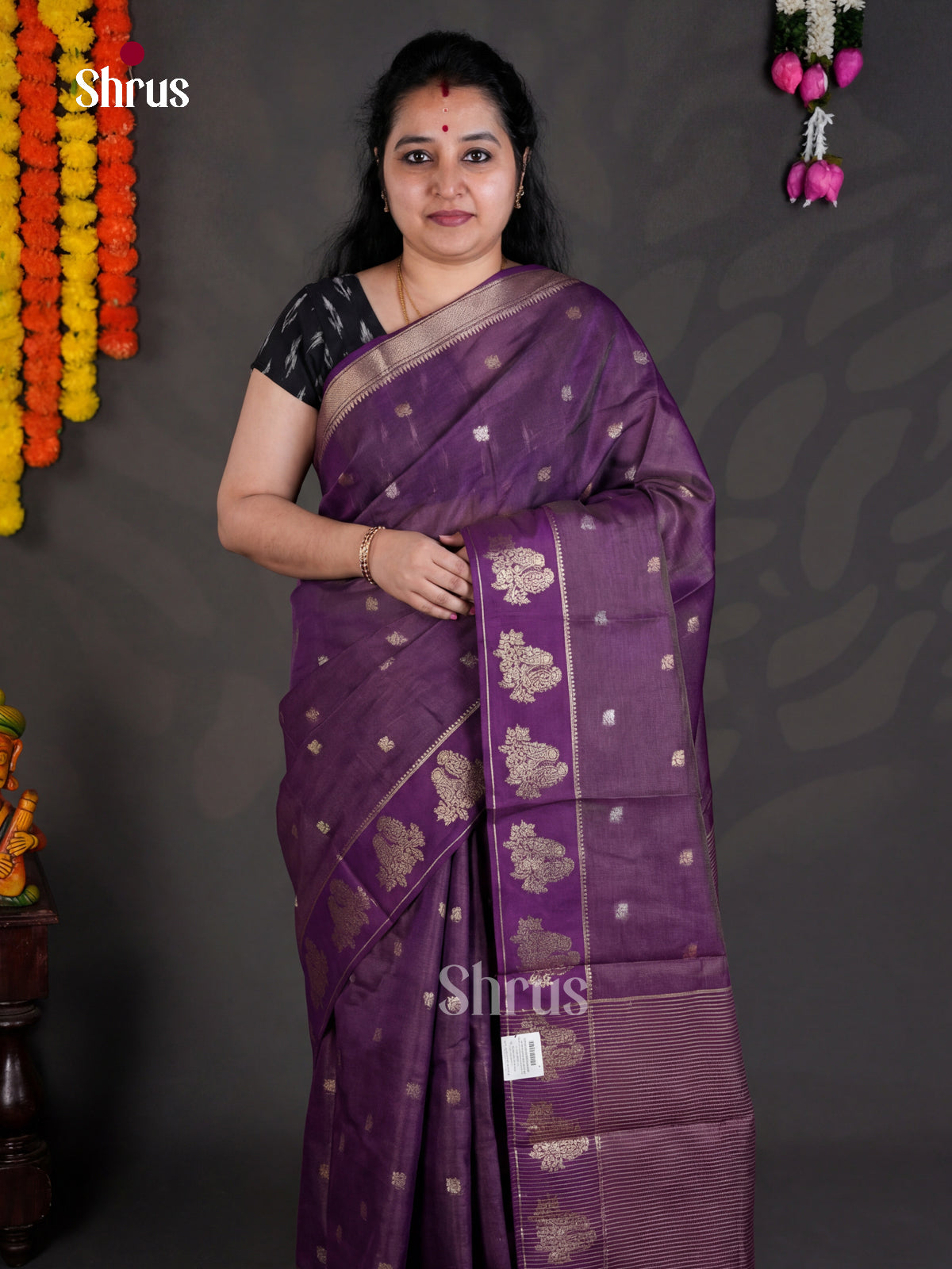 EBS05297 - Semi Chiniya - Saree - Shop on Shrus.com