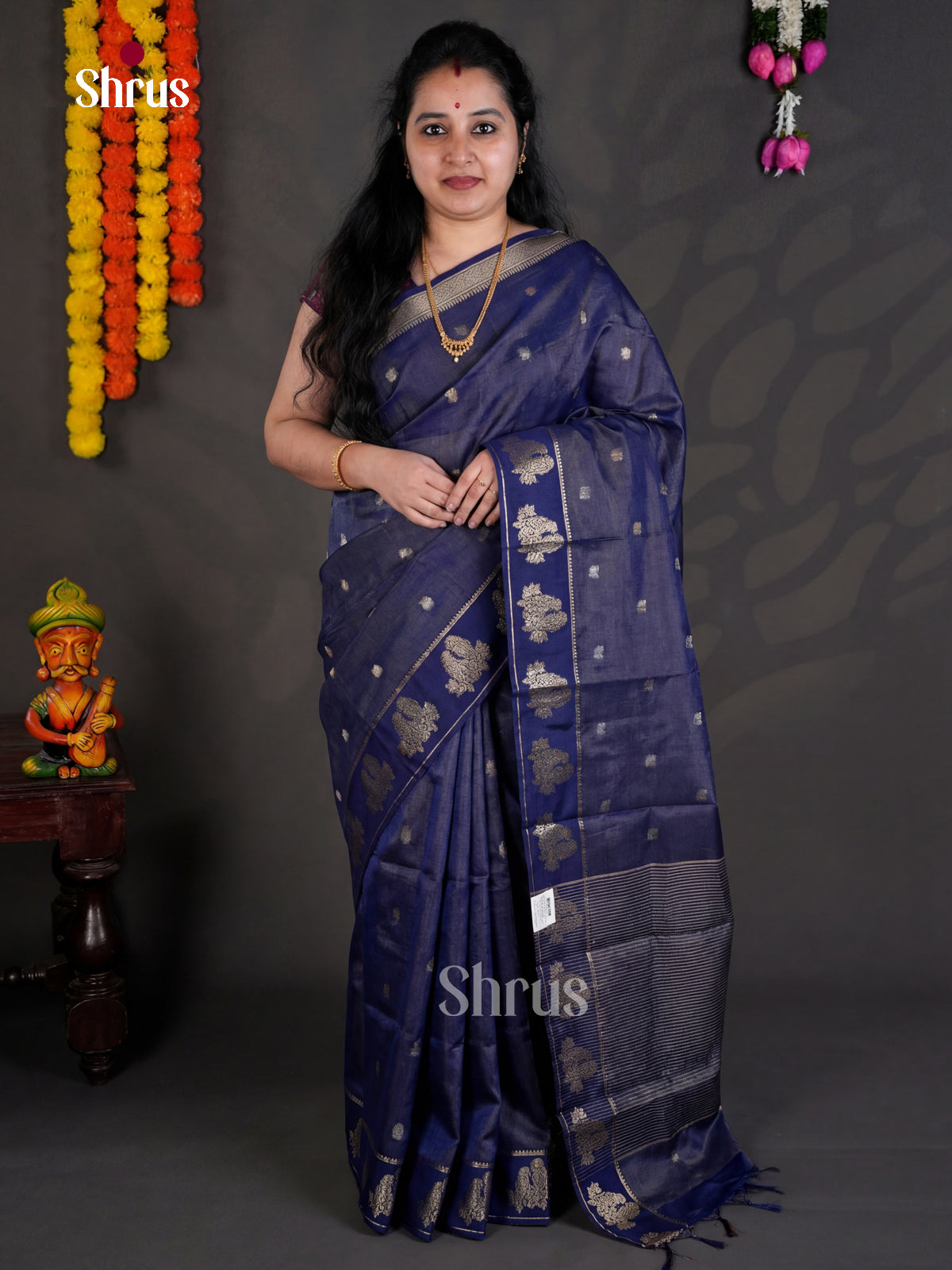 EBS05300 - Semi Chiniya - Saree - Shop on Shrus.com