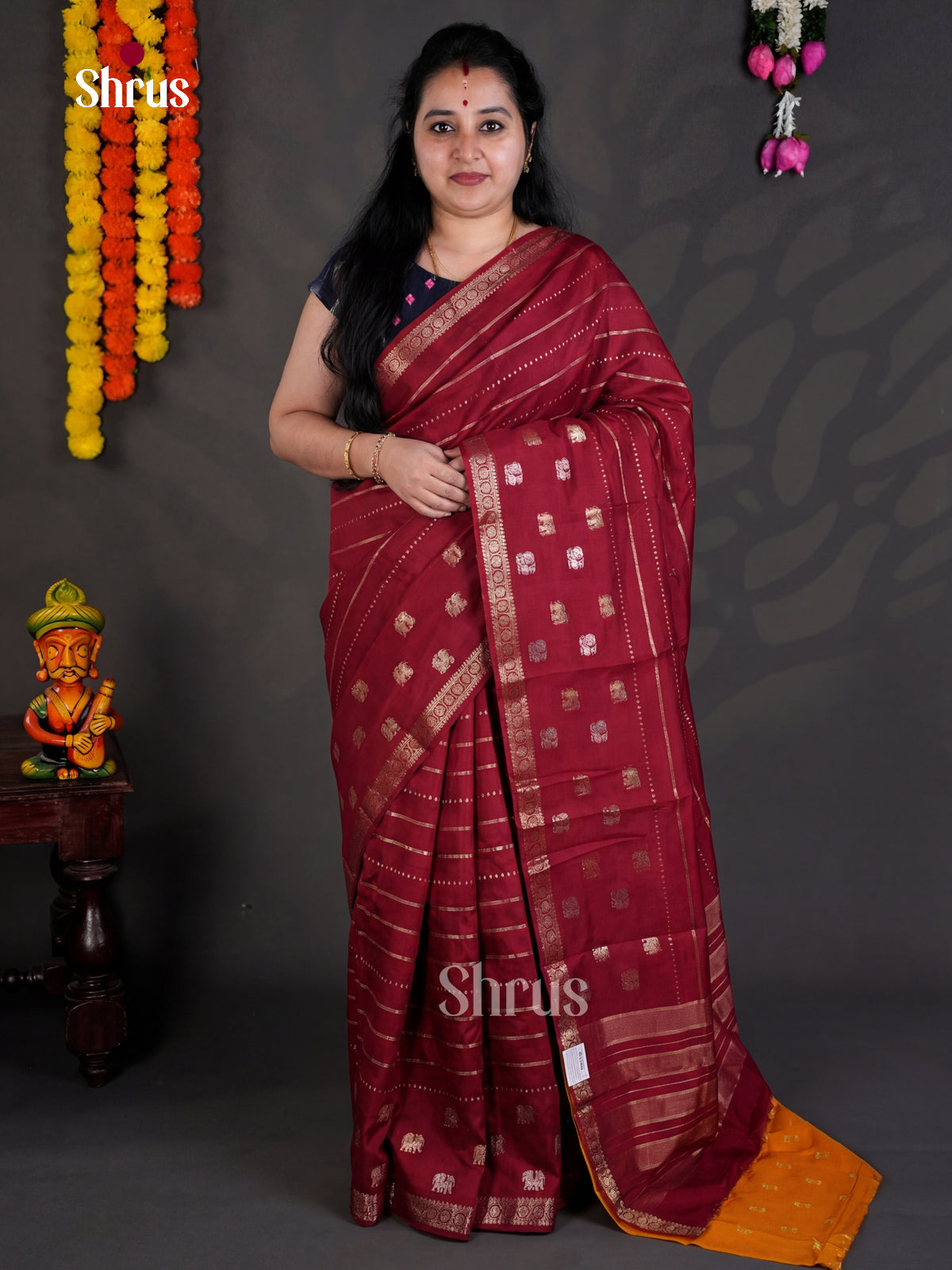 EBS05320 - Semi Chiniya - Saree - Shop on Shrus.com