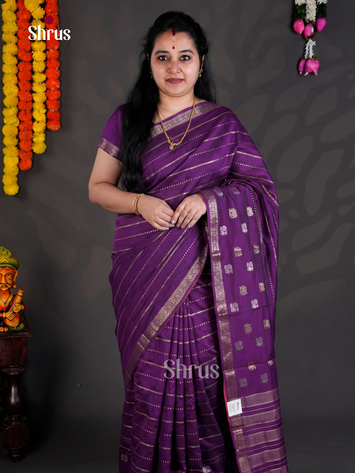 EBS05322 - Semi Chiniya - Saree - Shop on Shrus.com