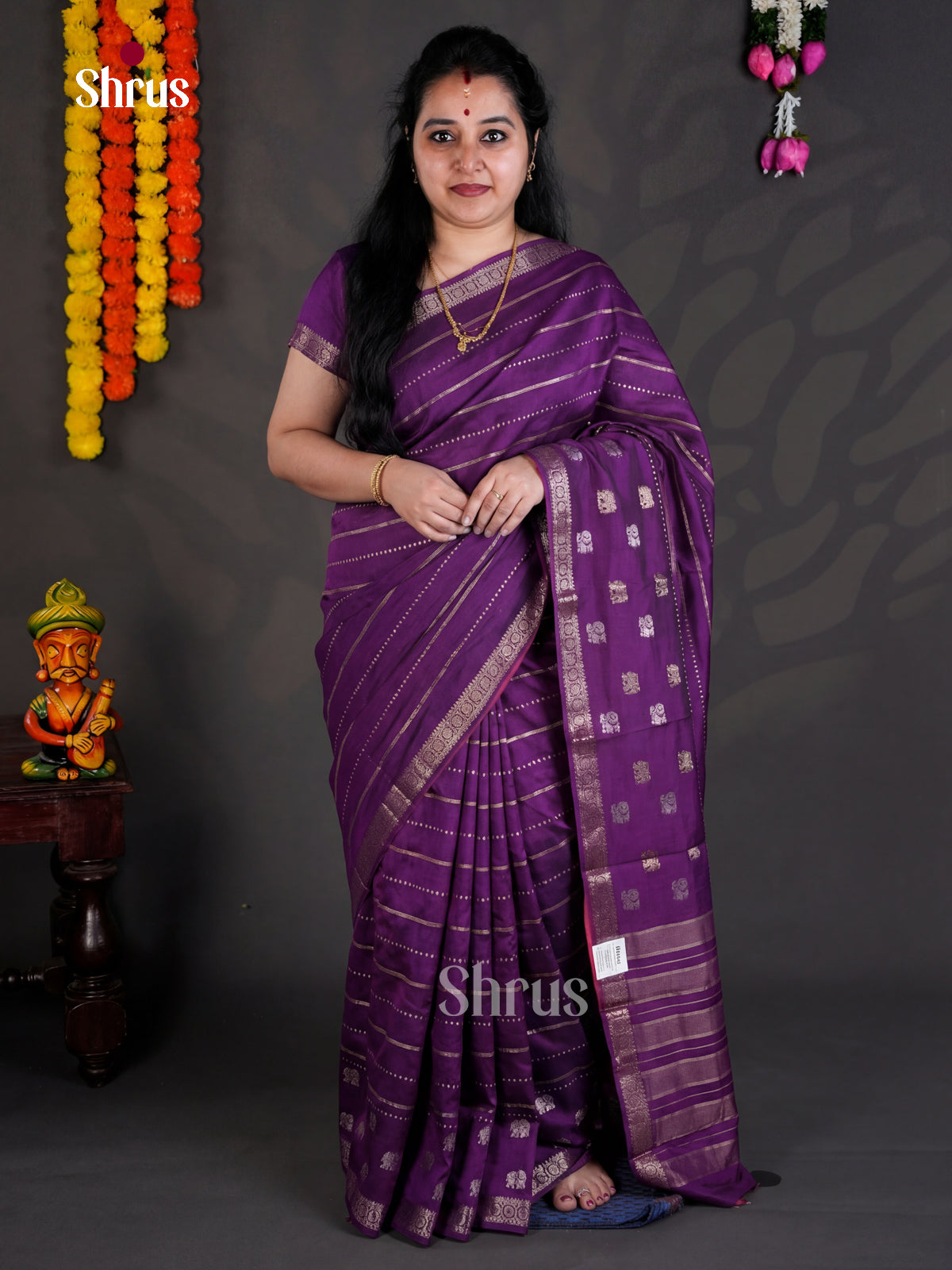 EBS05322 - Semi Chiniya - Saree - Shop on Shrus.com