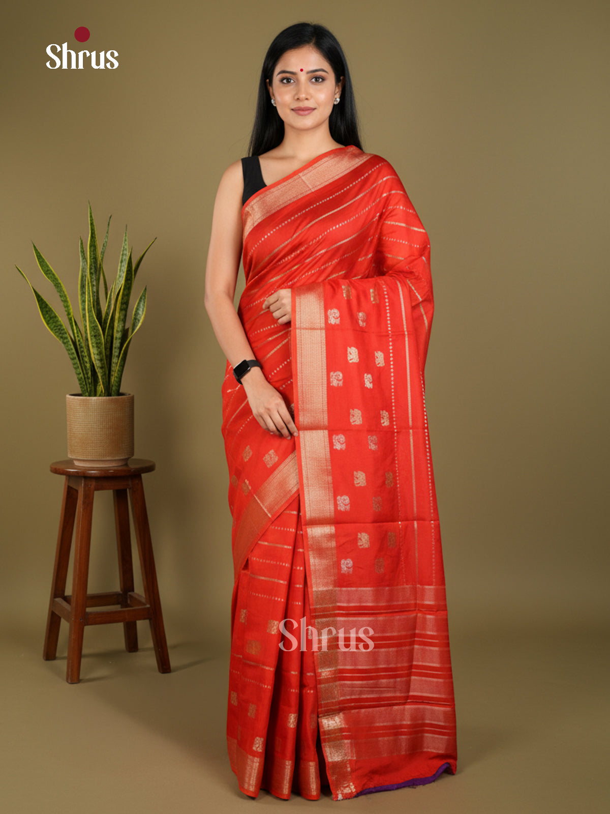 Semi Chiniya Saree - EBS05324 - Shop on Shrus.com