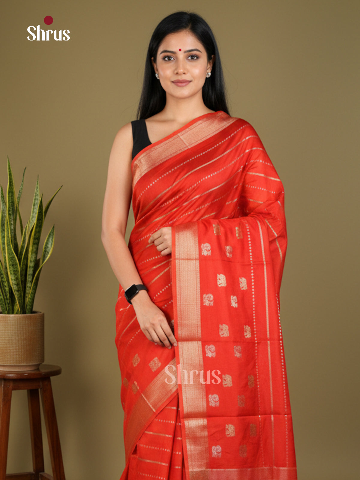 Semi Chiniya Saree - EBS05324 - Shop on Shrus.com