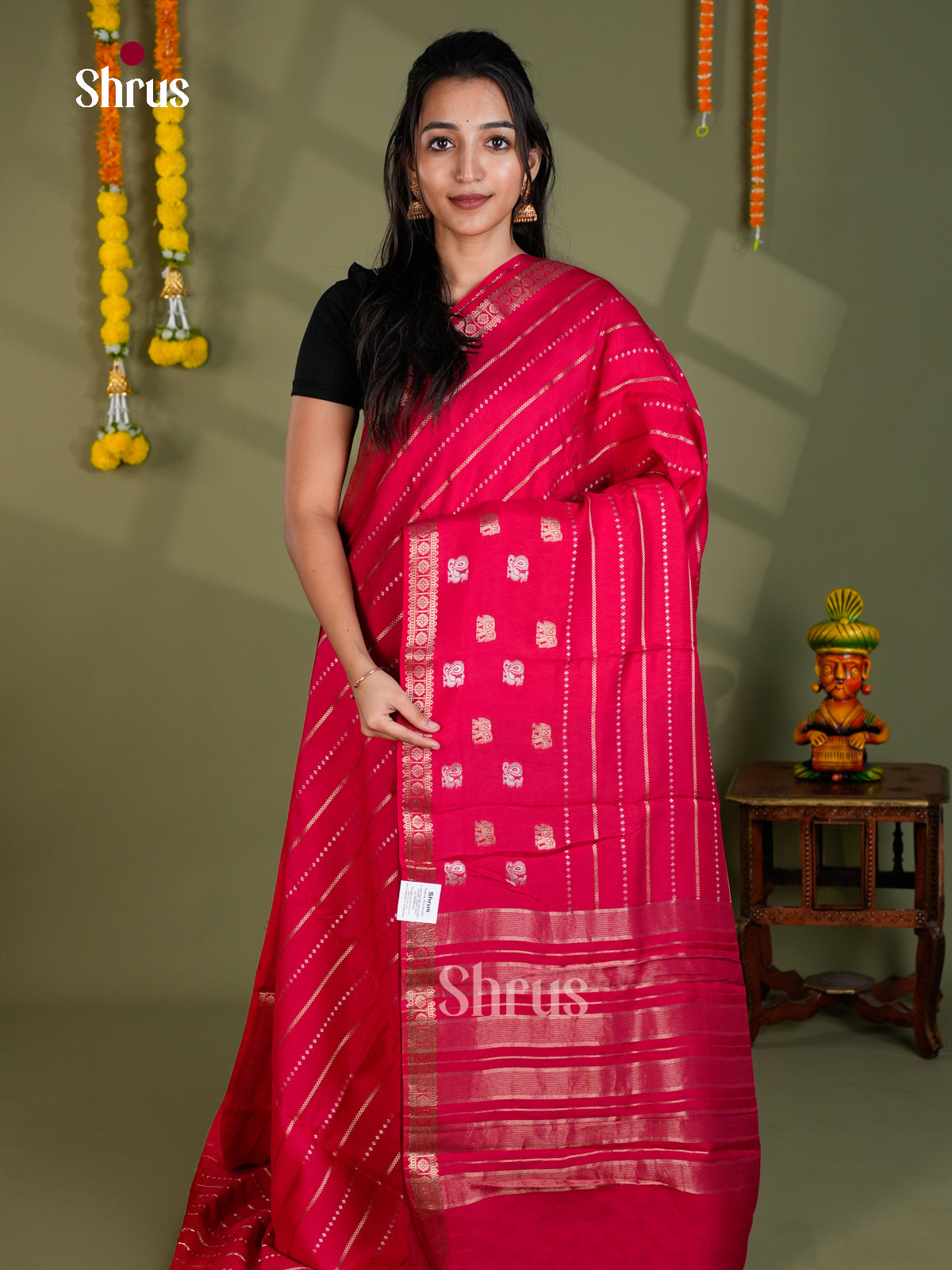 EBS05325 - Semi Chiniya - Saree - Shop on Shrus.com