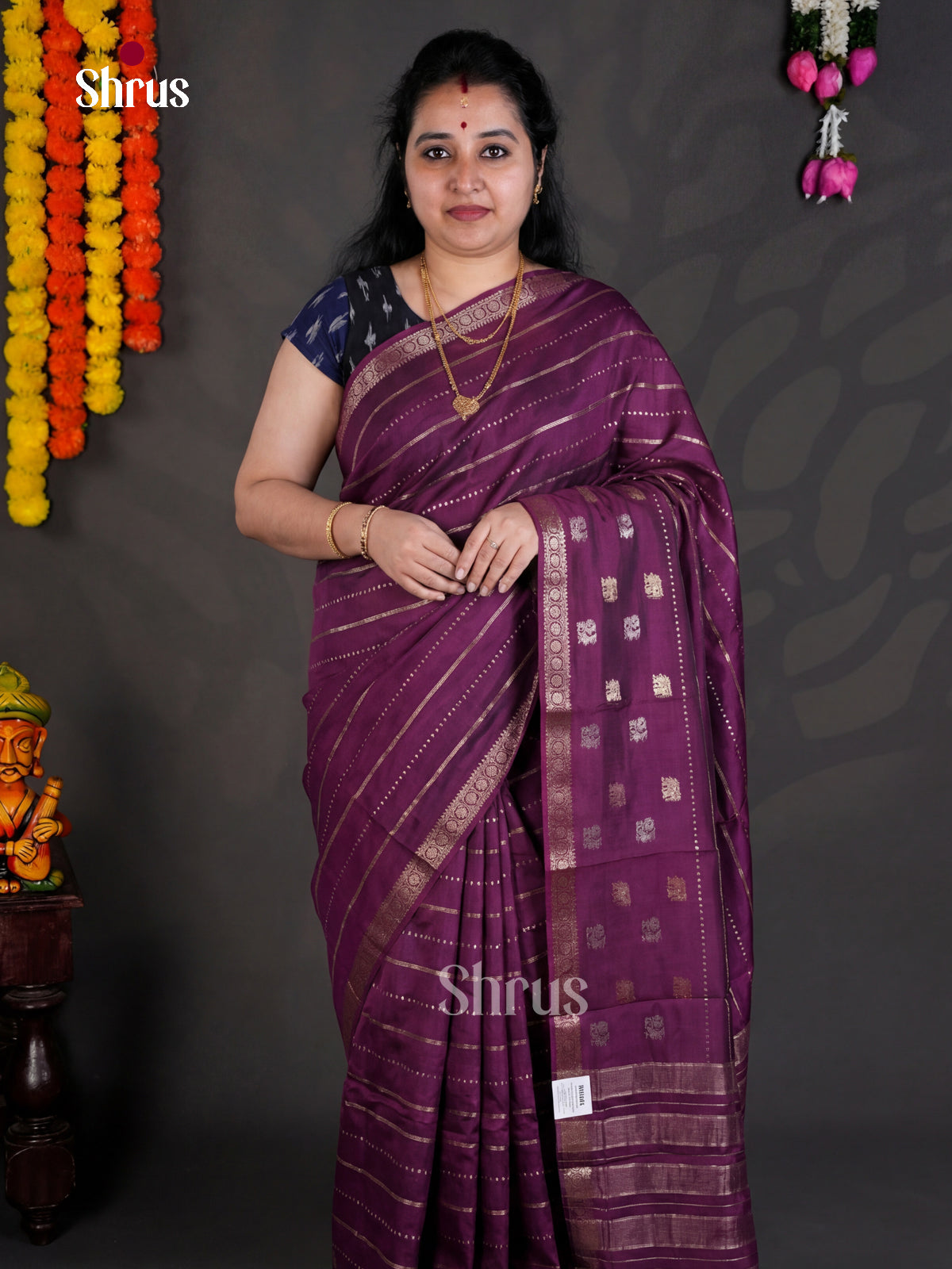 EBS05331 - Semi Chiniya - Saree - Shop on Shrus.com