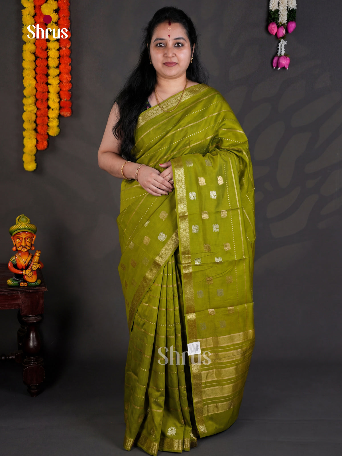 EBS05332 - Semi Chiniya - Saree - Shop on Shrus.com
