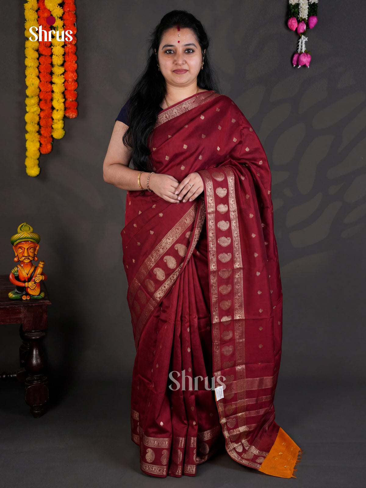 EBS05338 - Semi Chiniya - Saree - Shop on Shrus.com