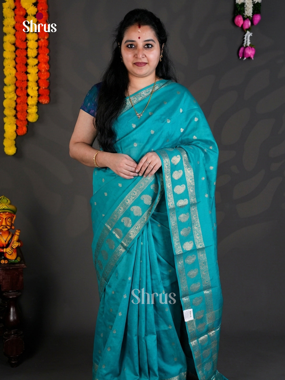 EBS05342 - Semi Chiniya - Saree - Shop on Shrus.com