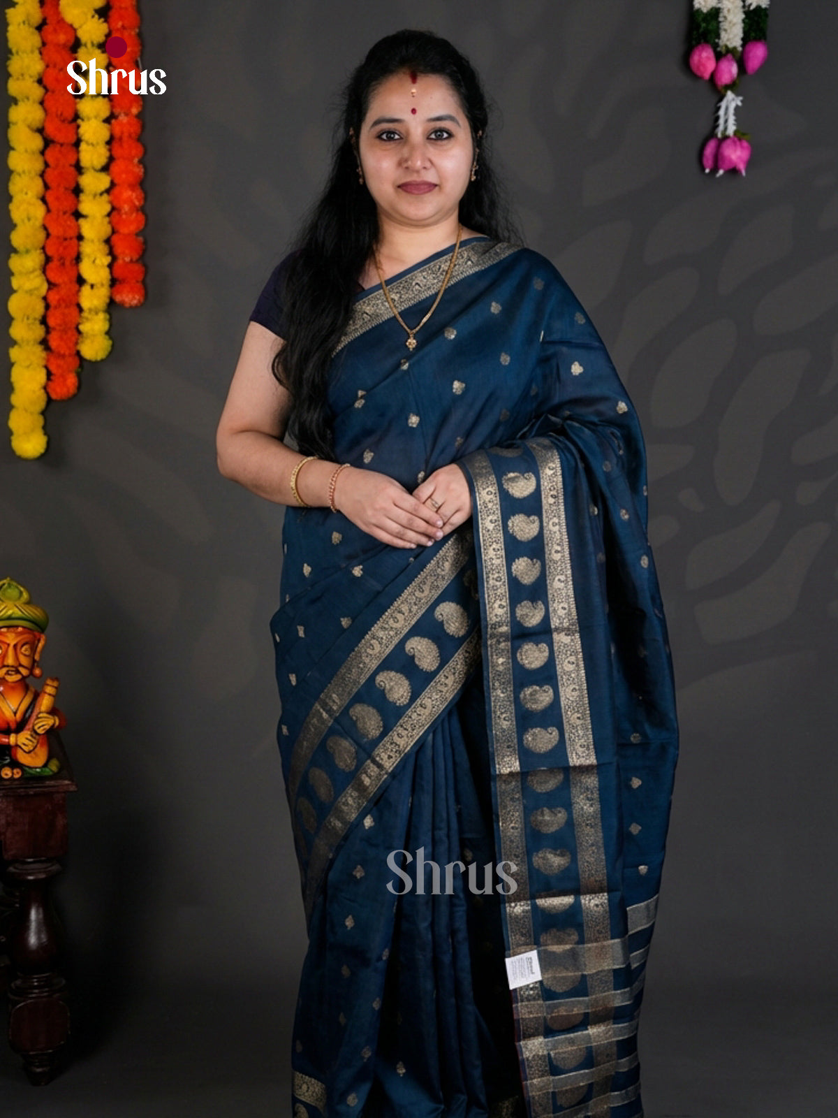 EBS05343 - Semi Chiniya - Saree - Shop on Shrus.com