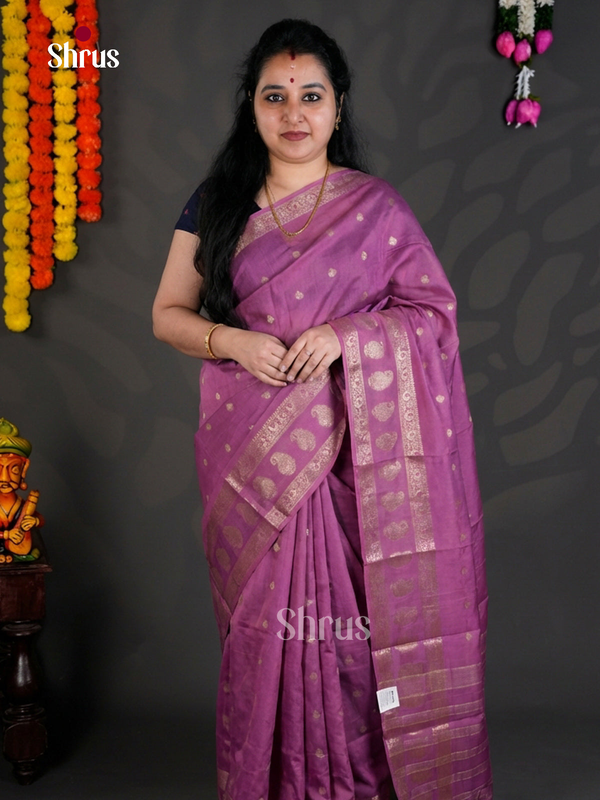EBS05347 - Semi Chiniya - Saree - Shop on Shrus.com