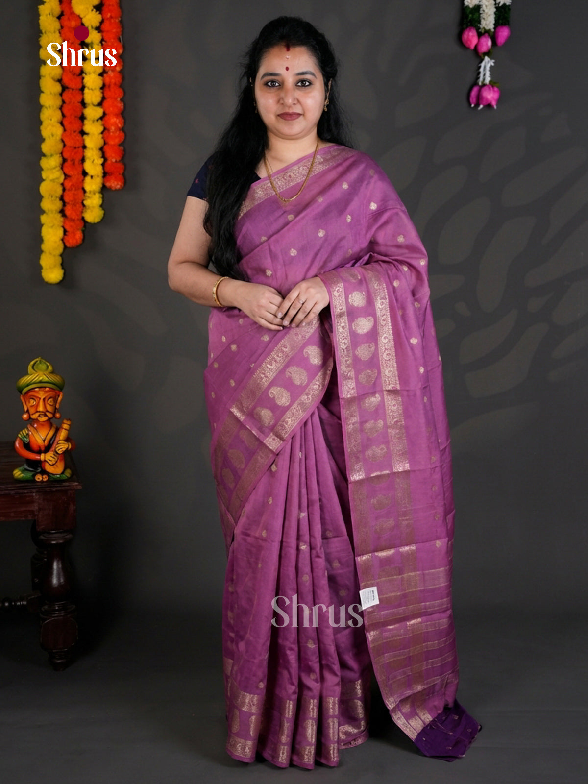 EBS05347 - Semi Chiniya - Saree - Shop on Shrus.com