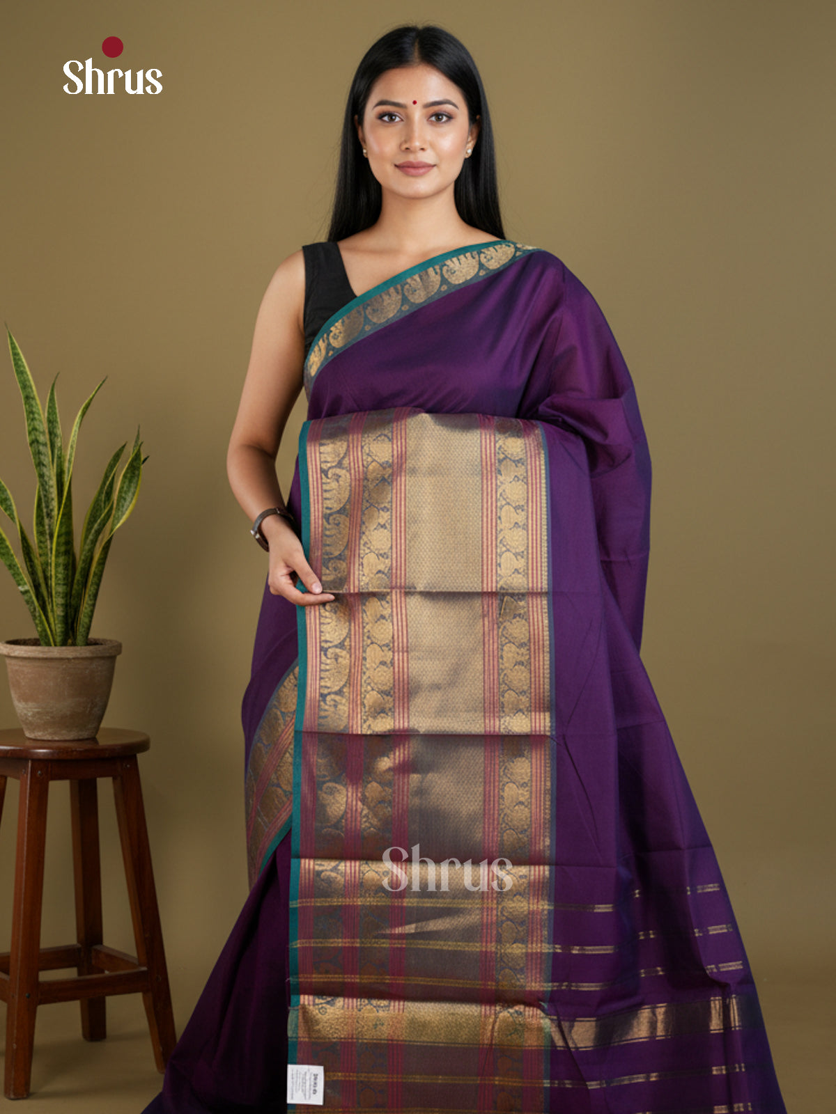 Narayanpet Cotton Saree - EBS06003 - Shop on Shrus.com