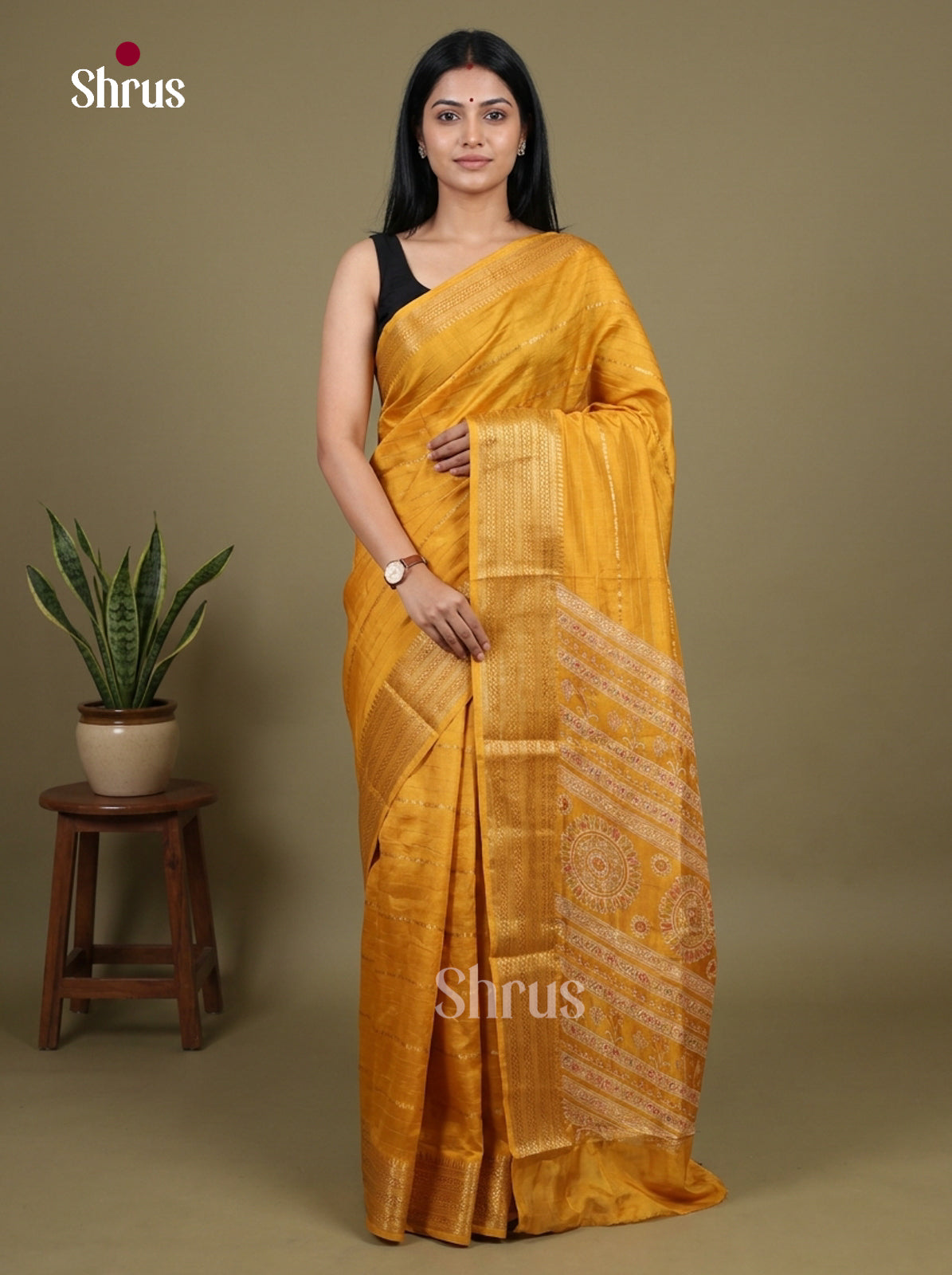 Semi Crepe Saree - EBS06265
