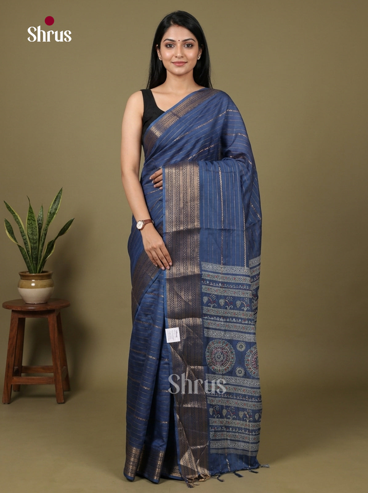 Semi Crepe Saree - EBS06266