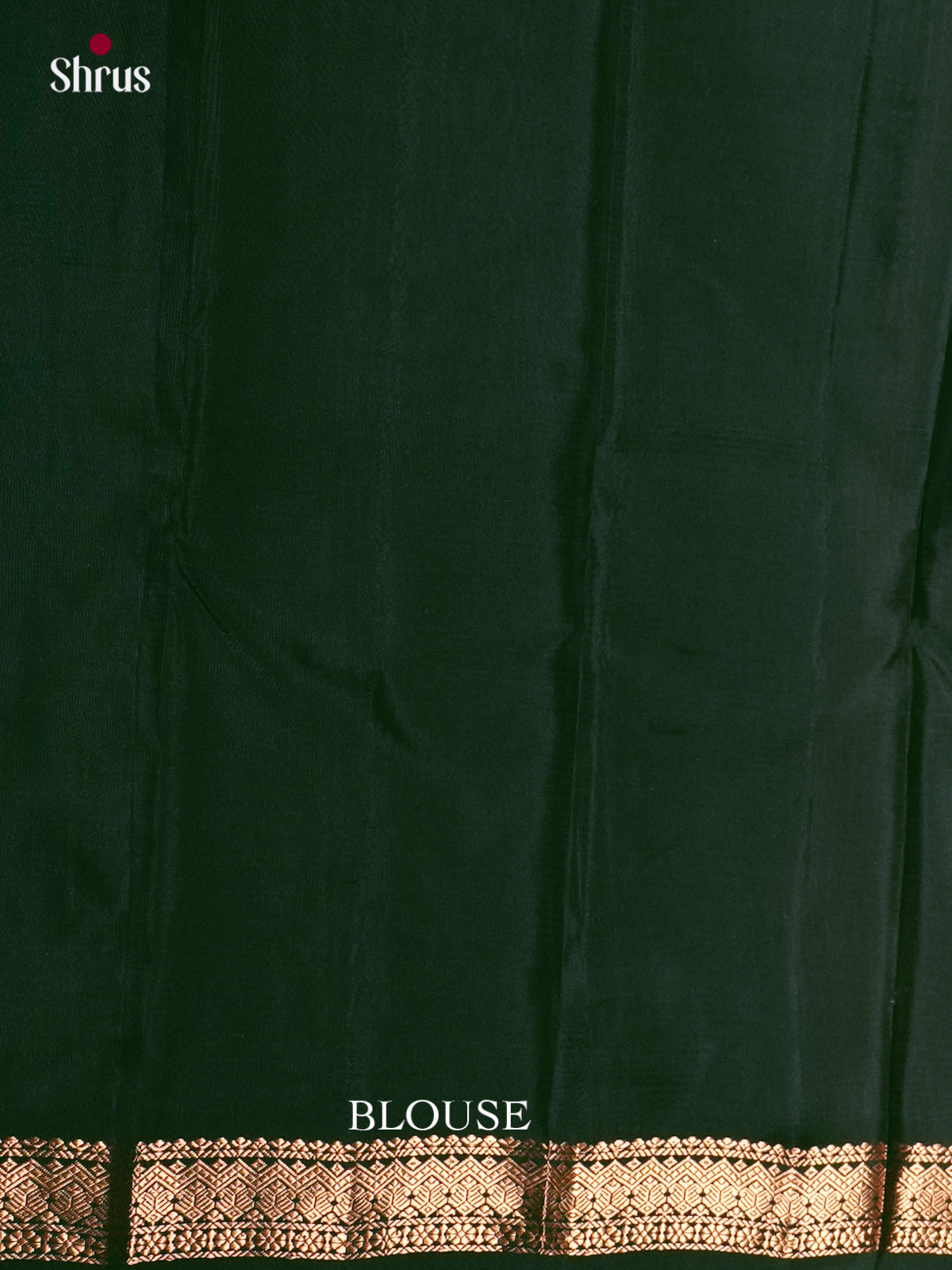 Kanchipuram-halfpure Saree - Aarakku Maroon & Bottle Green - Shop on Shrus.com