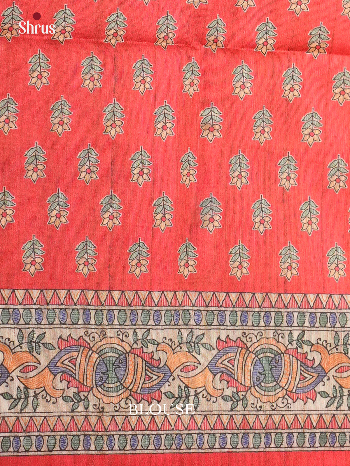 EBS09030 - Printed Madhubani - Saree - Shop on Shrus.com