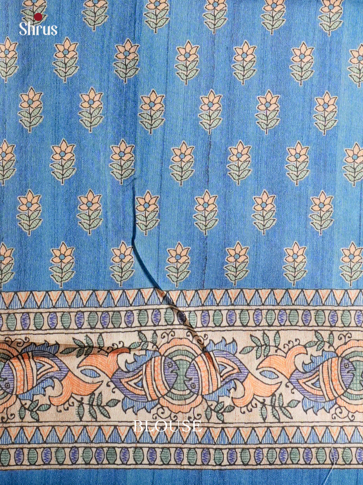 EBS09035 - Printed Madhubani - Saree - Shop on Shrus.com