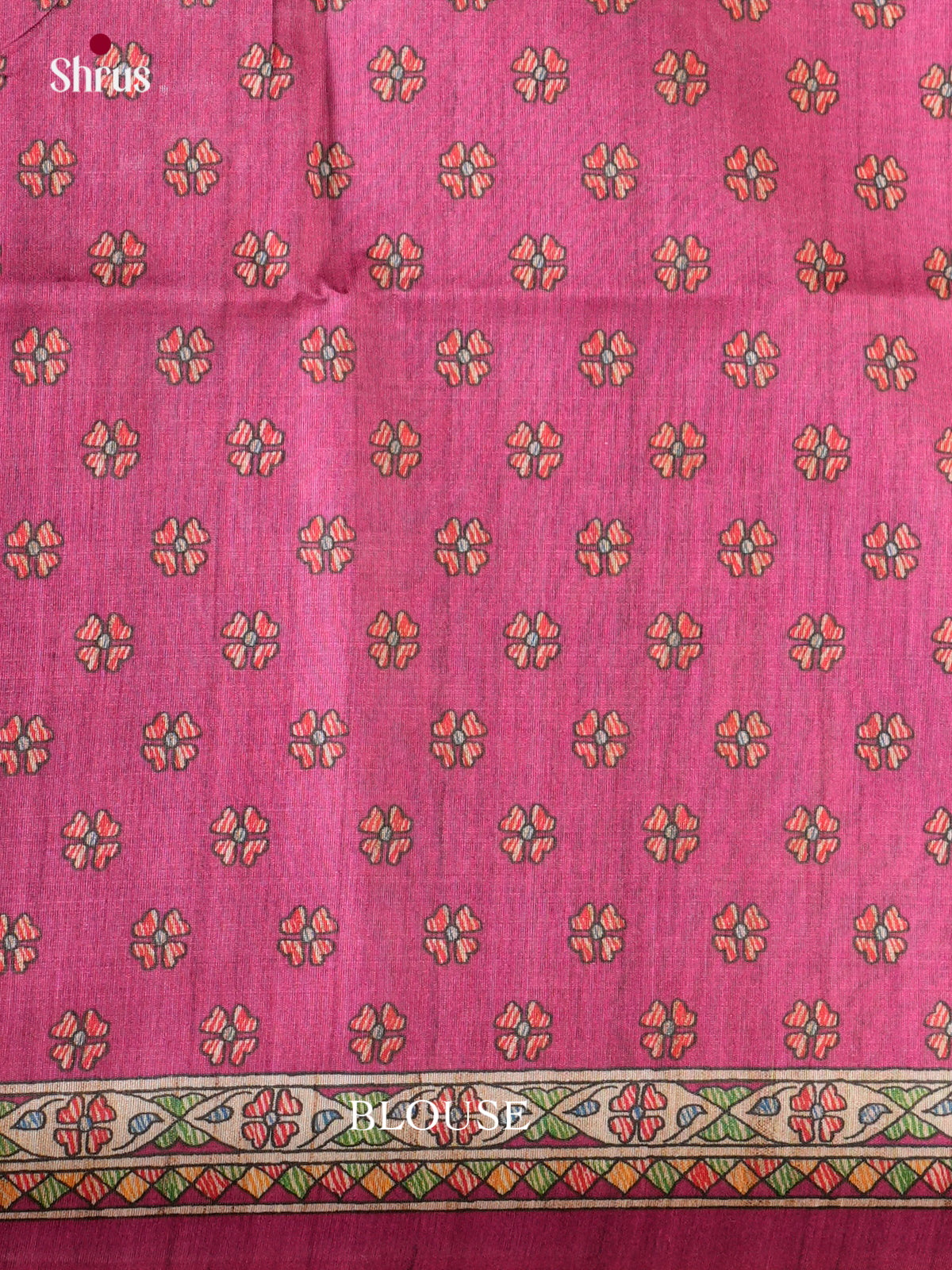 Printed Madhubani Saree - EBS09079 - Shop on Shrus.com