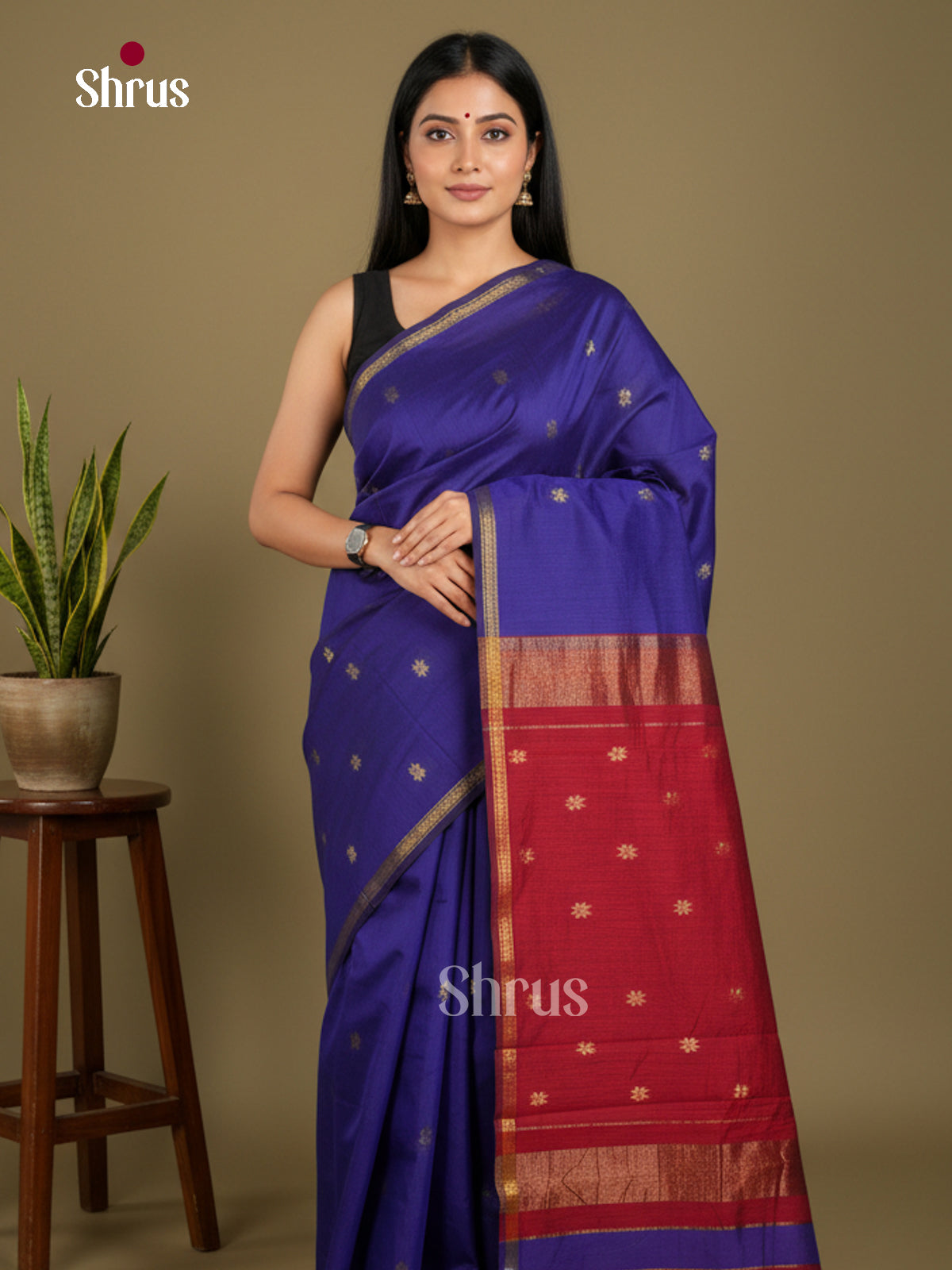 Semi Maheshwari Saree - EBS10426 - Shop on Shrus.com