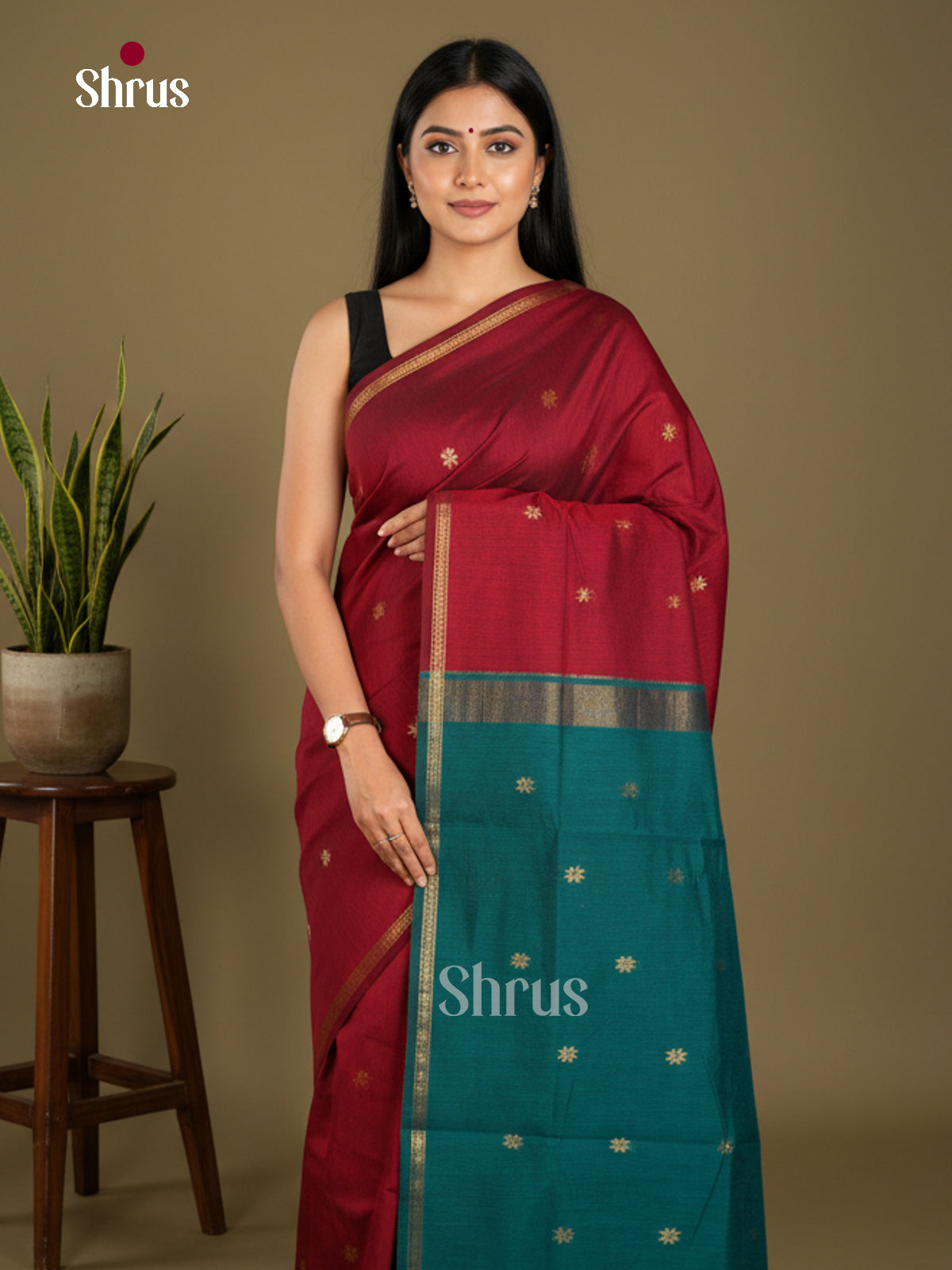 Semi Maheshwari Saree - EBS10431 - Shop on Shrus.com
