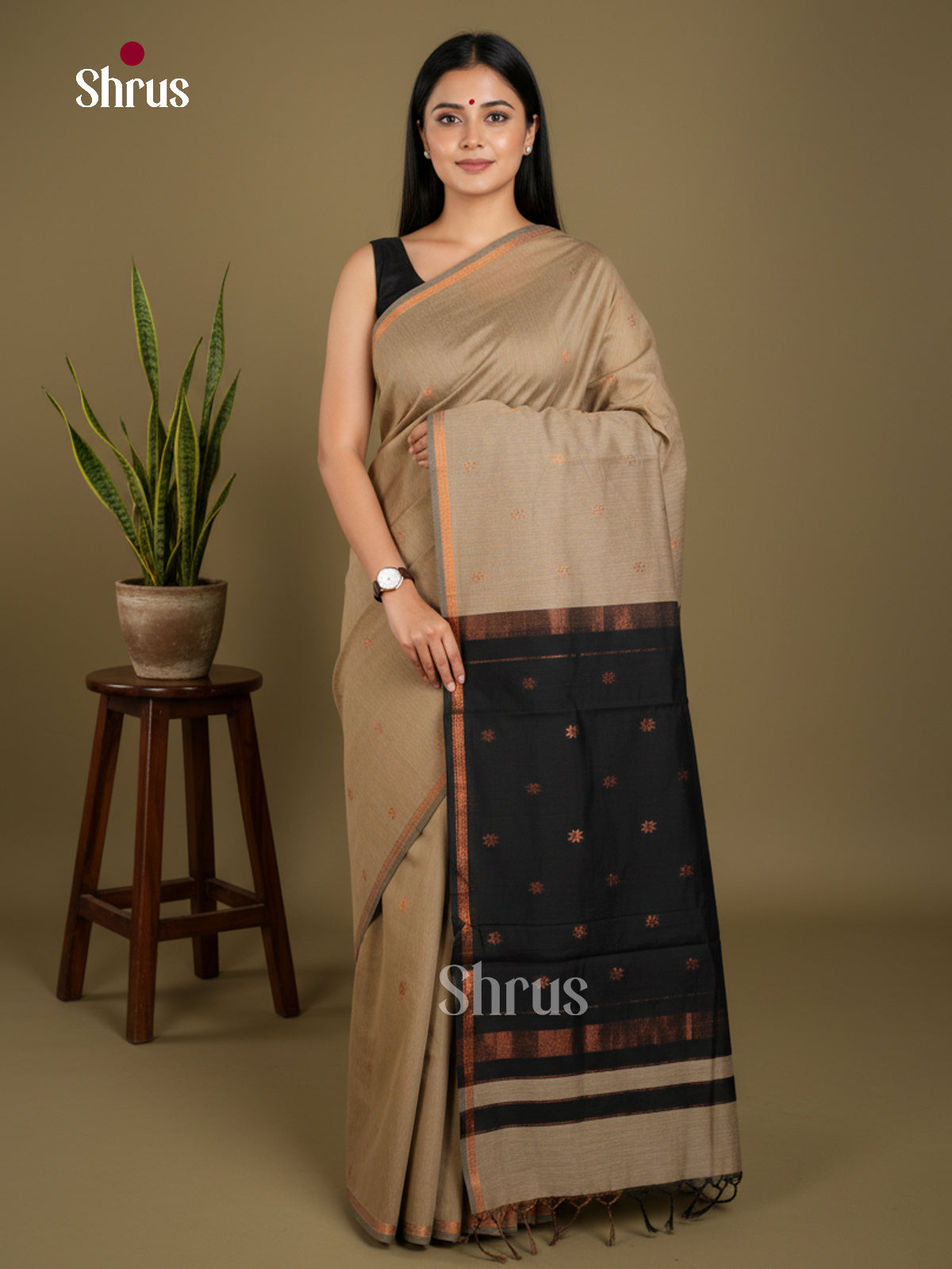 Semi Maheshwari Saree - EBS10435 - Shop on Shrus.com