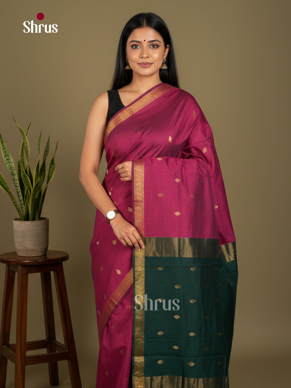 Semi Maheshwari Saree - EBS10438 - Shop on Shrus.com