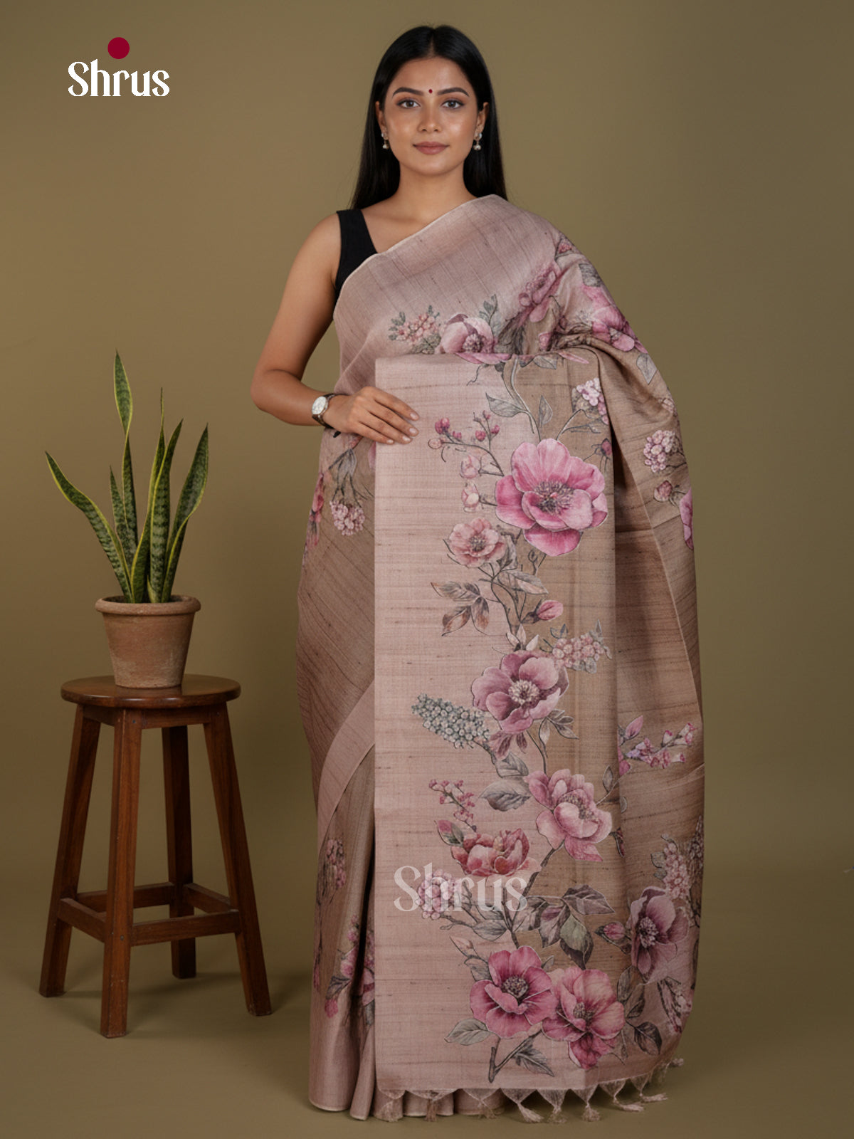 Semi matka Saree - EBS11122 - Shop on Shrus.com