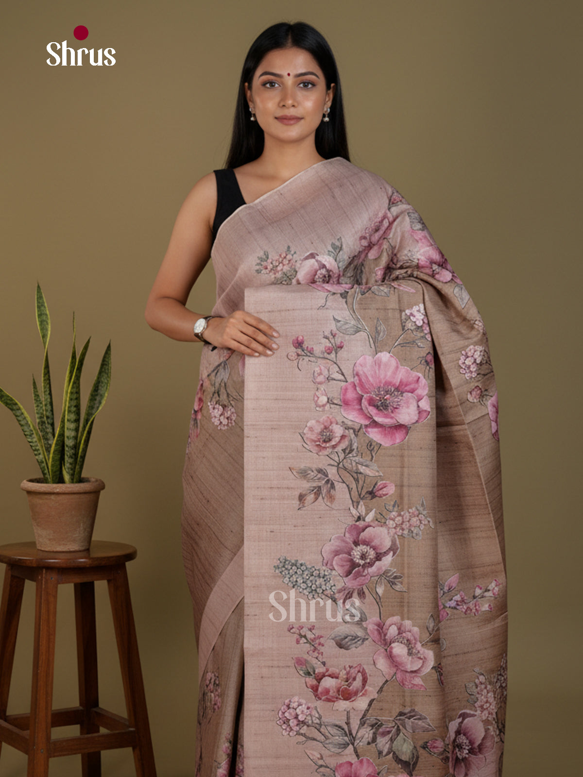 Semi matka Saree - EBS11122 - Shop on Shrus.com