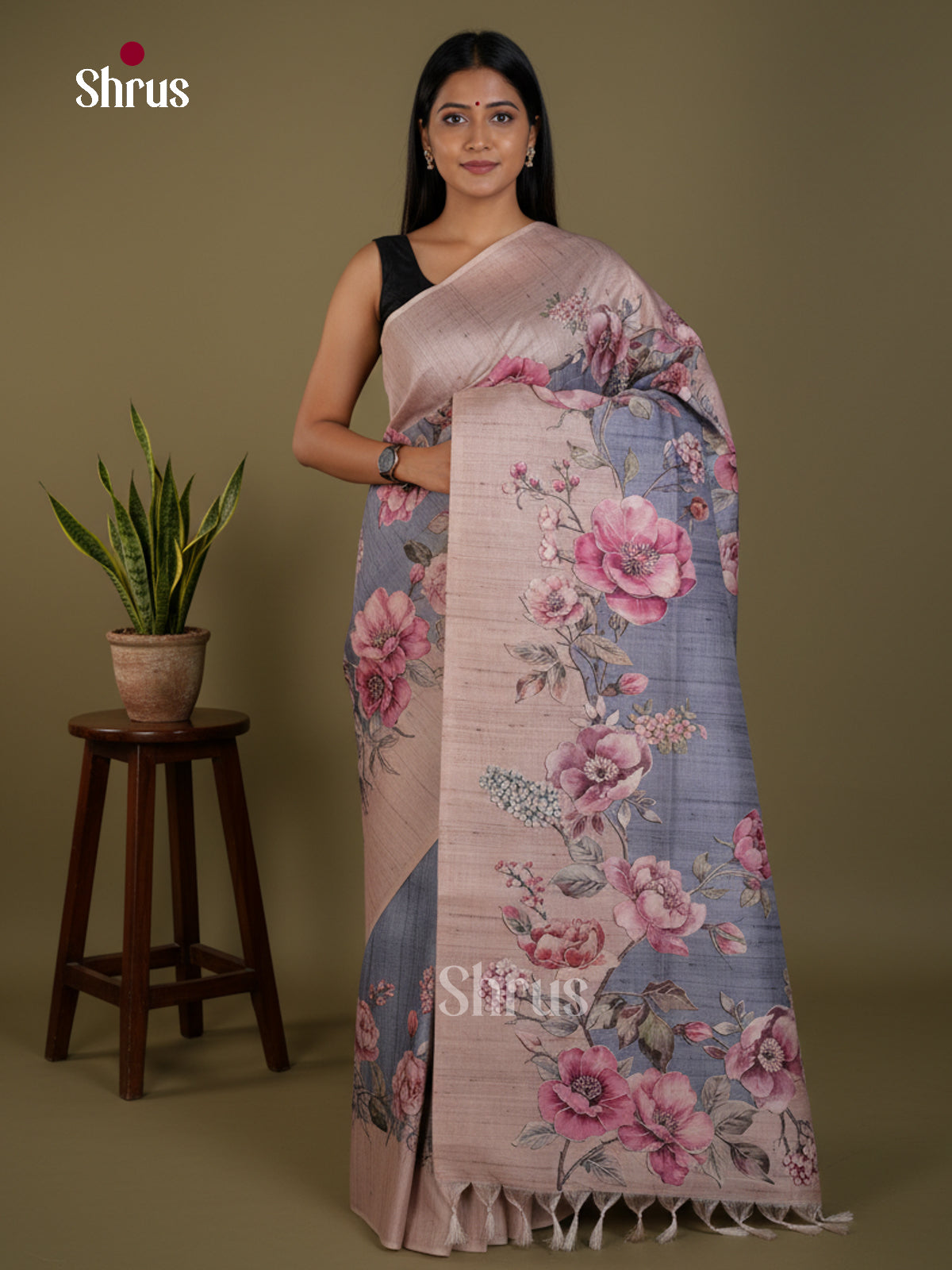 Semi matka Saree - EBS11123 - Shop on Shrus.com