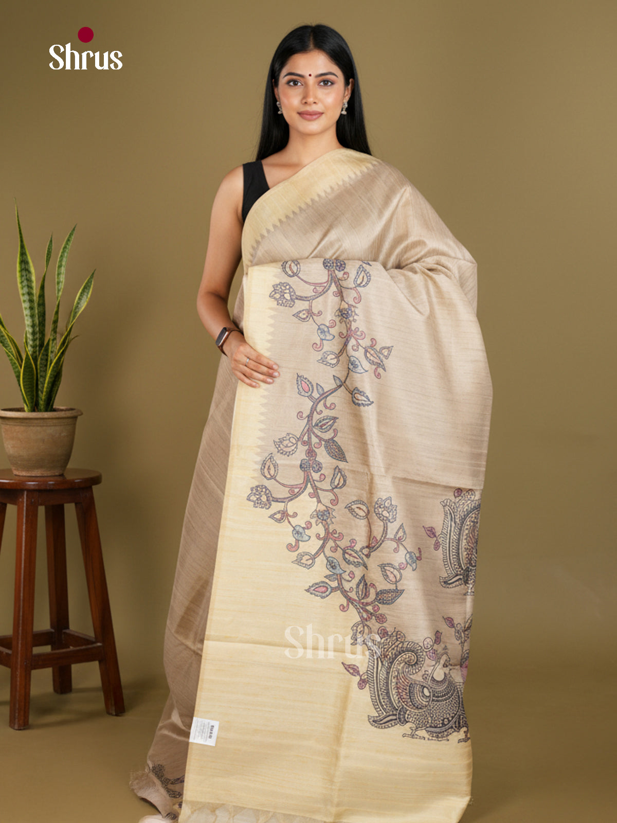 Semi matka Saree - EBS11129 - Shop on Shrus.com