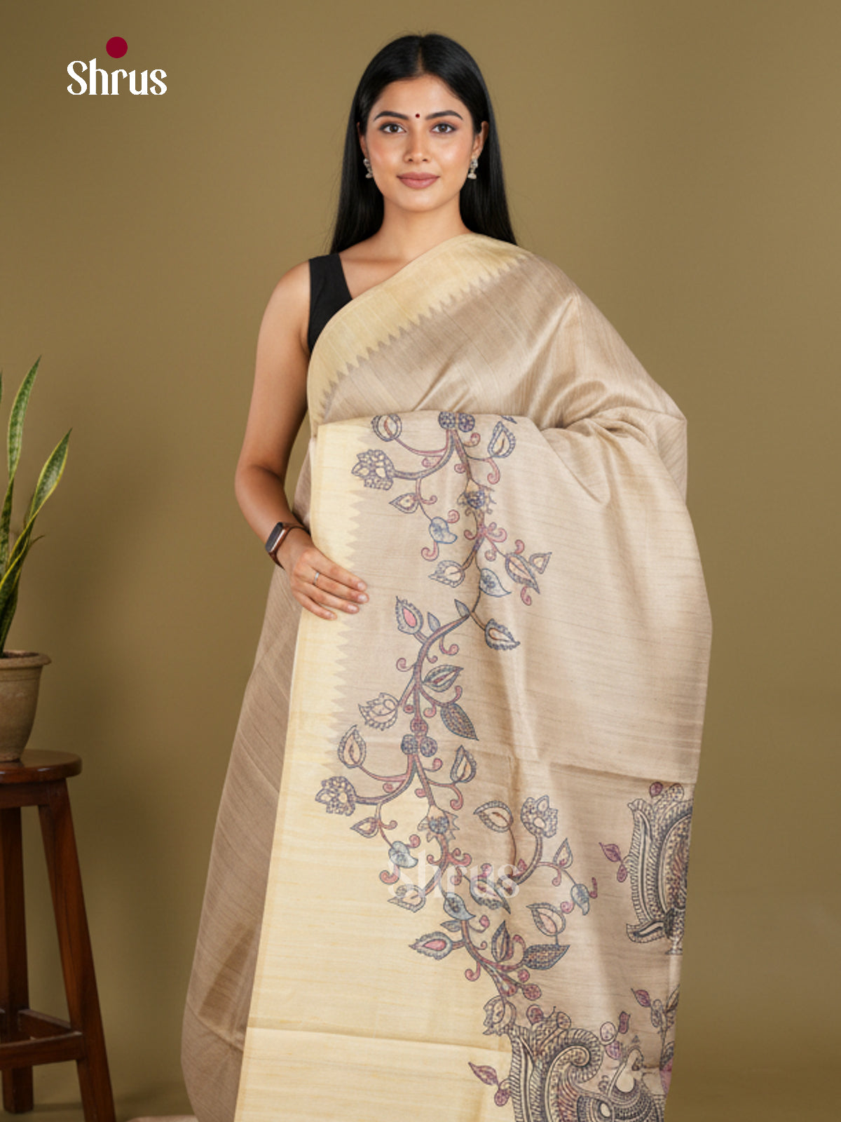 Semi matka Saree - EBS11129 - Shop on Shrus.com