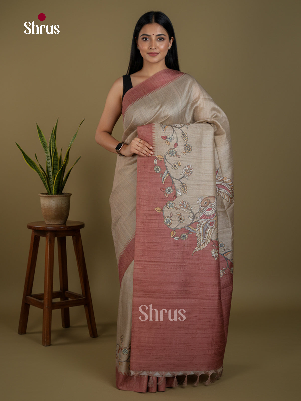 Semi matka Saree - EBS11131 - Shop on Shrus.com