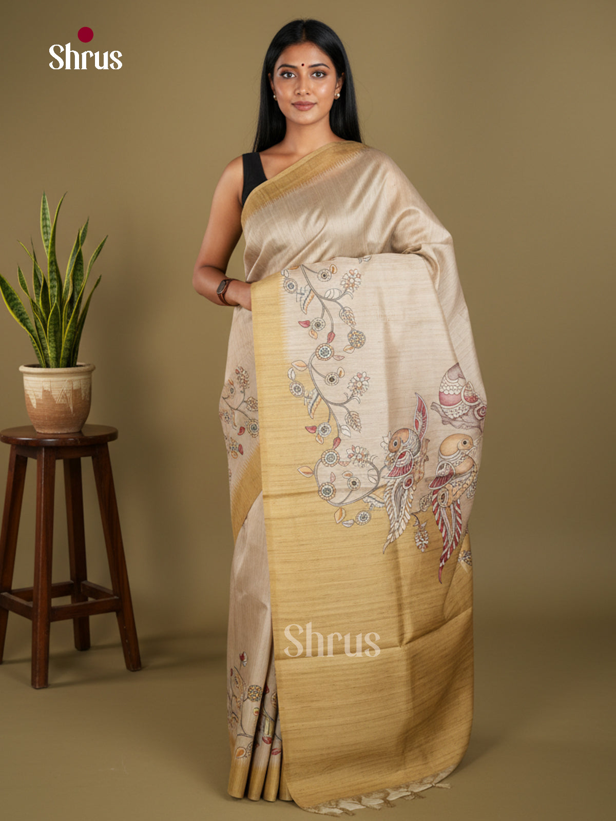 Semi matka Saree - EBS11133 - Shop on Shrus.com