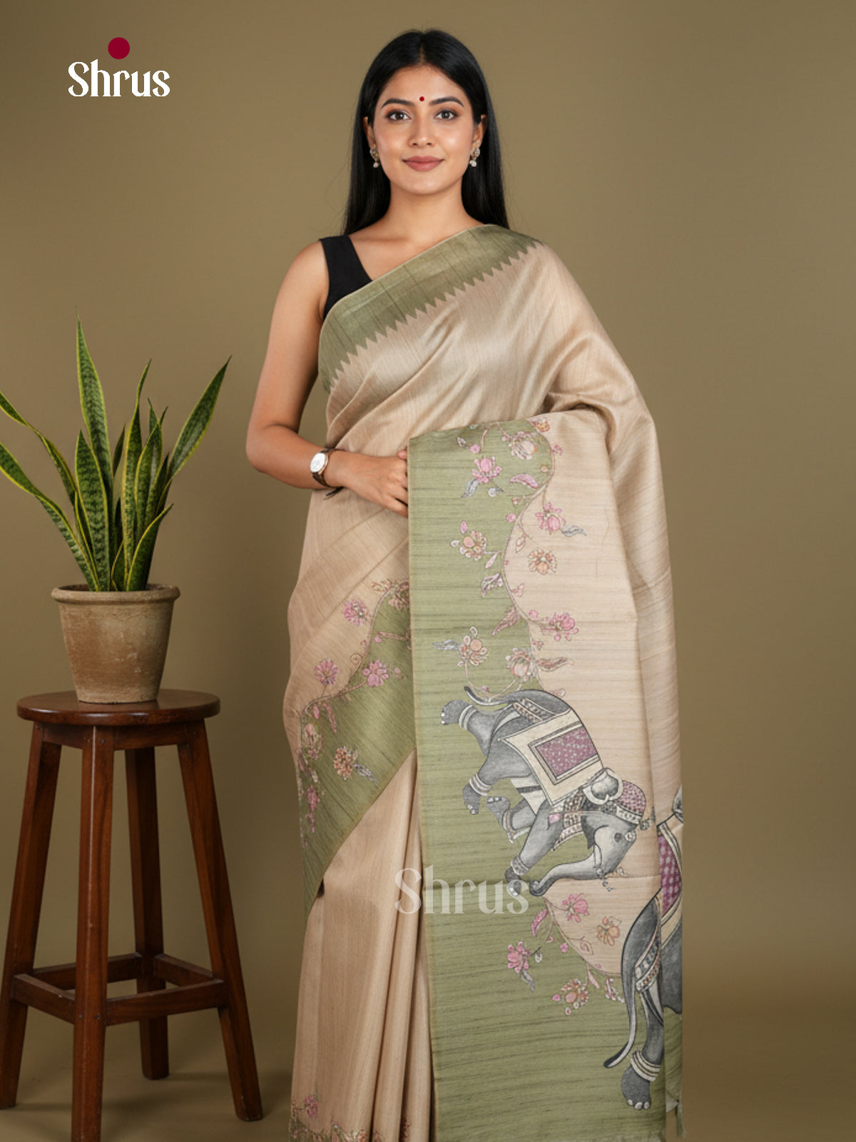 Semi matka Saree - EBS11136 - Shop on Shrus.com