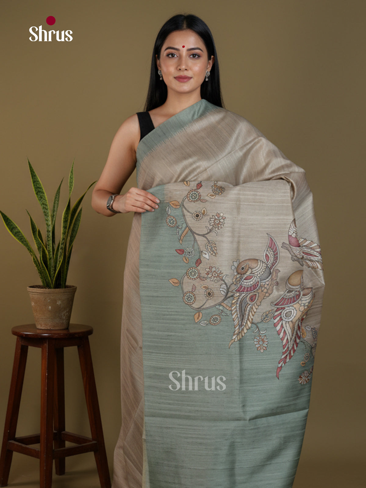Semi matka Saree - EBS11137 - Shop on Shrus.com