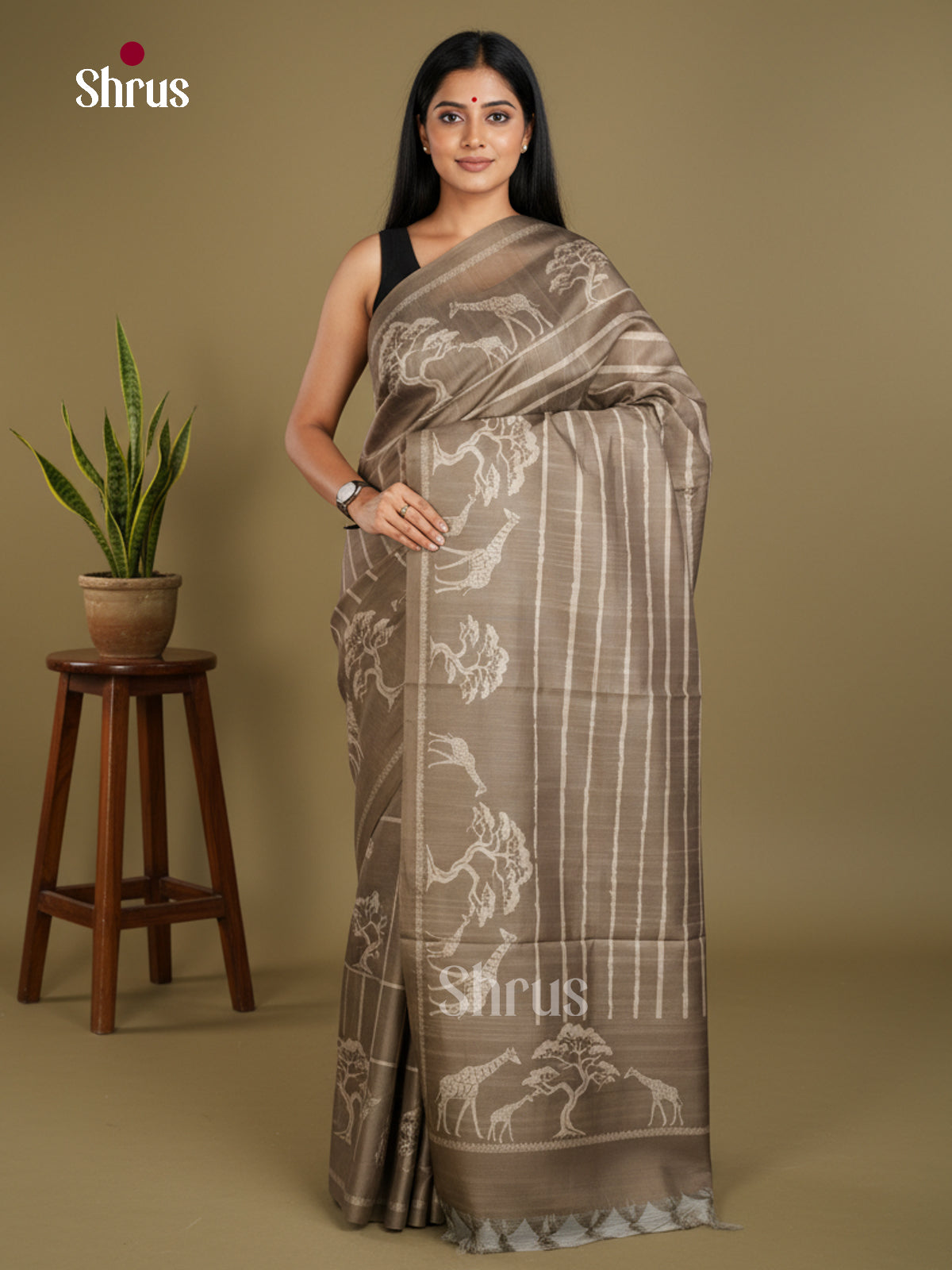 Semi matka Saree - EBS11153 - Shop on Shrus.com