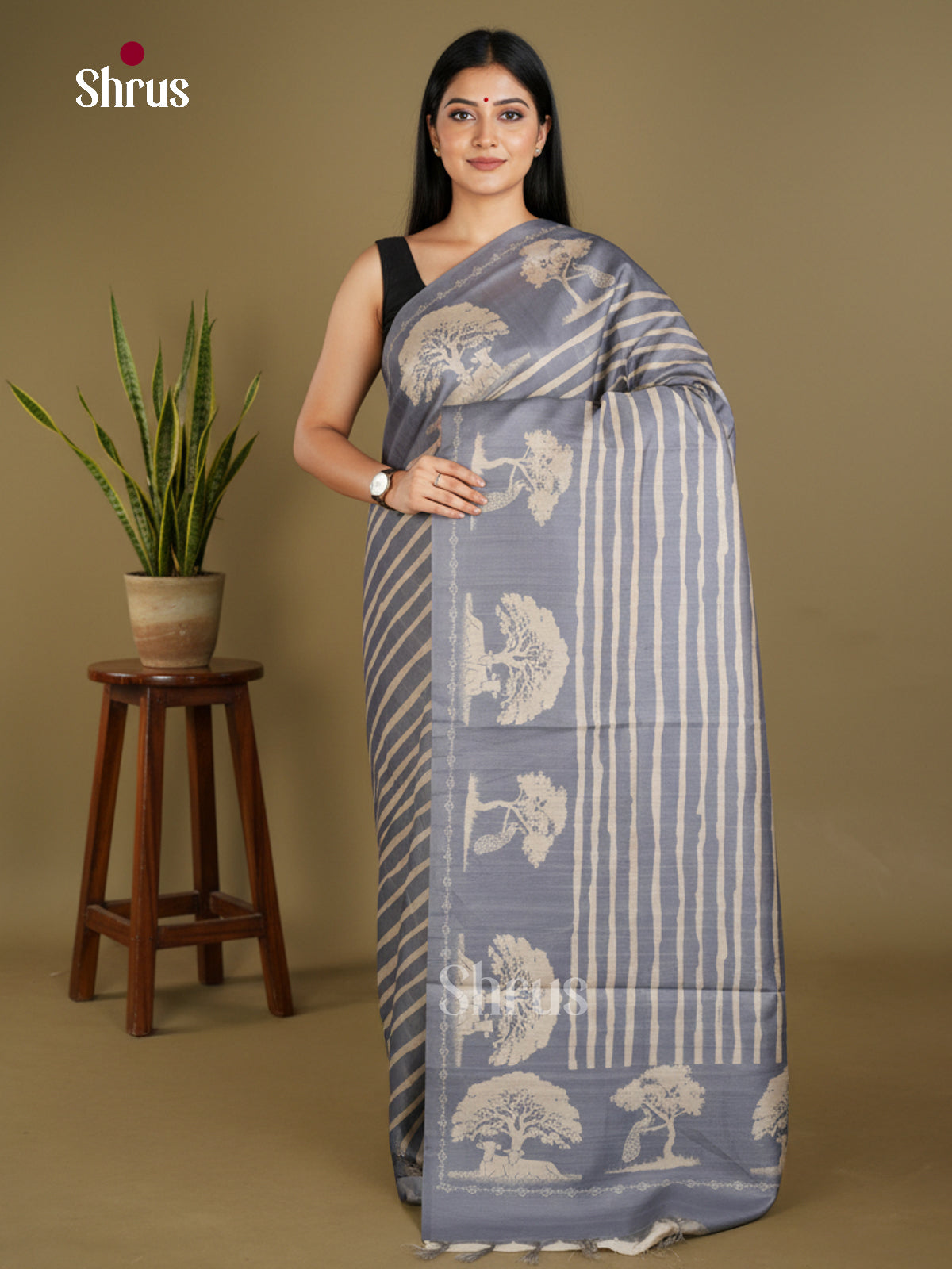 Semi matka Saree - EBS11161 - Shop on Shrus.com