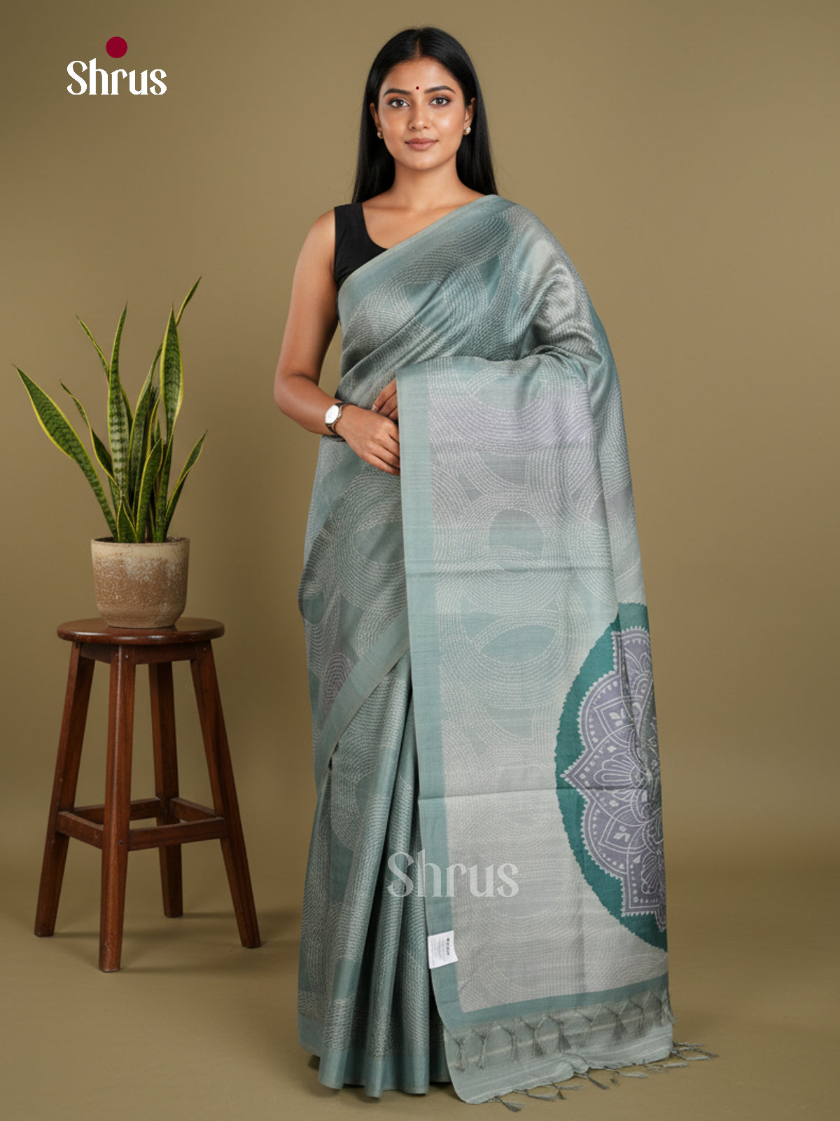 Semi matka Saree - EBS11167 - Shop on Shrus.com