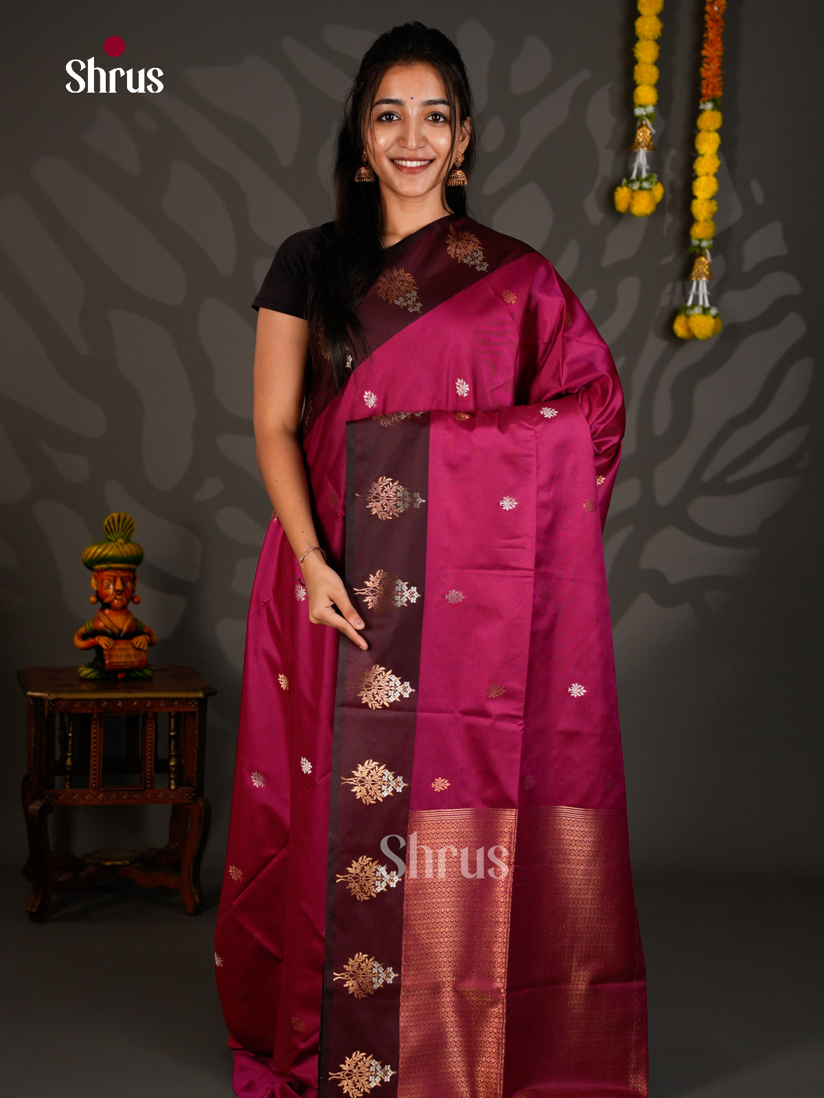 Semi Softsilk Saree - EBS11174 - Shop on Shrus.com