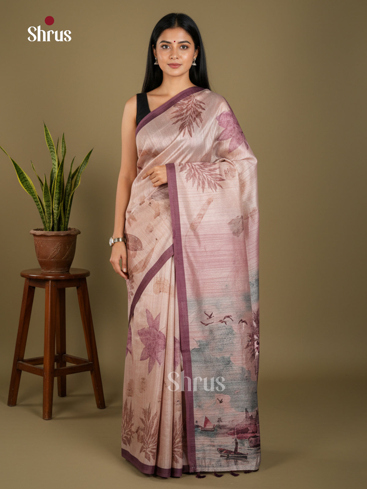 EBS11178 - Semi Jute - Saree - Shop on Shrus.com
