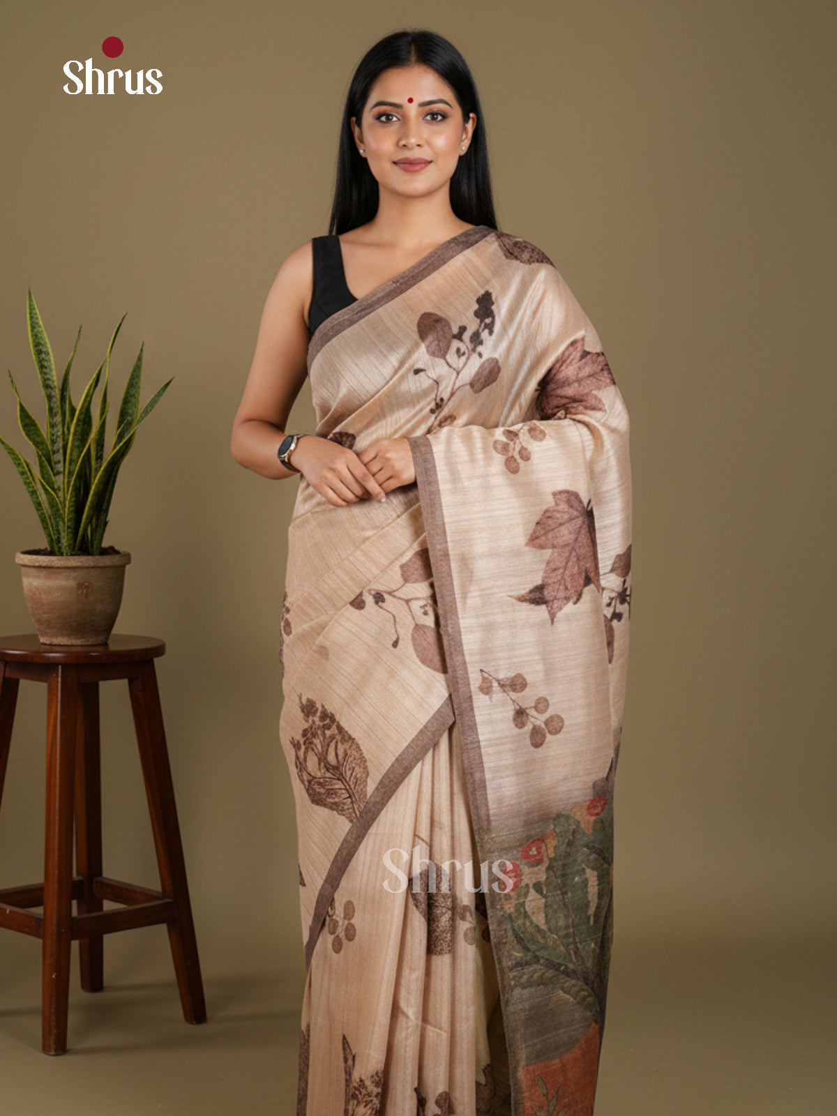 EBS11179 - Semi Jute - Saree - Shop on Shrus.com