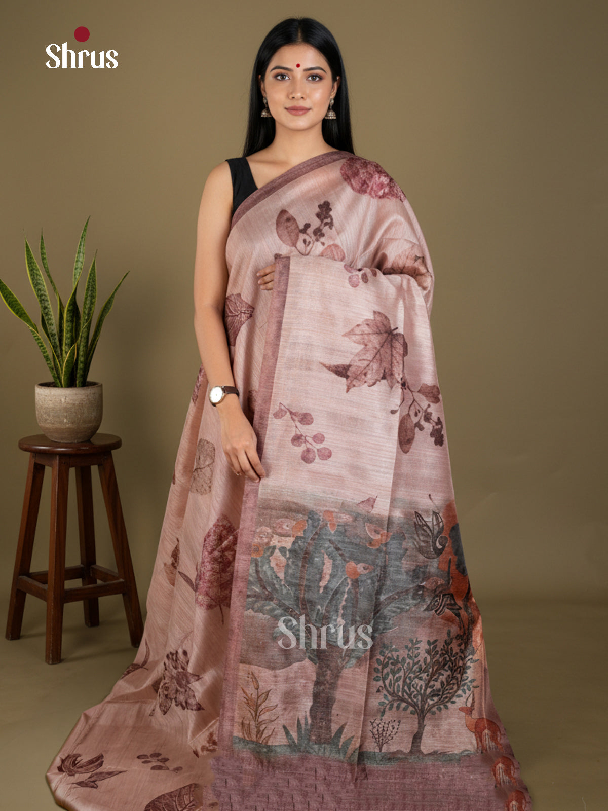 EBS11180 - Semi Jute - Saree - Shop on Shrus.com