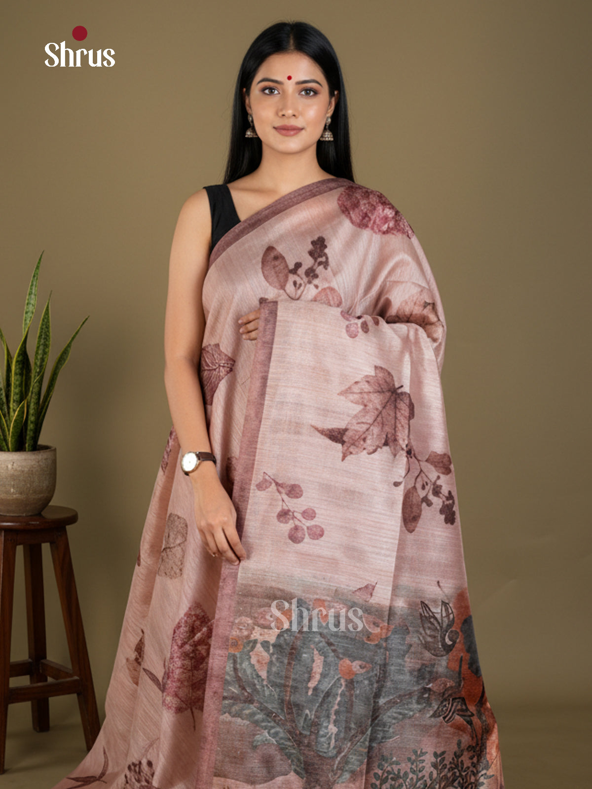 EBS11180 - Semi Jute - Saree - Shop on Shrus.com