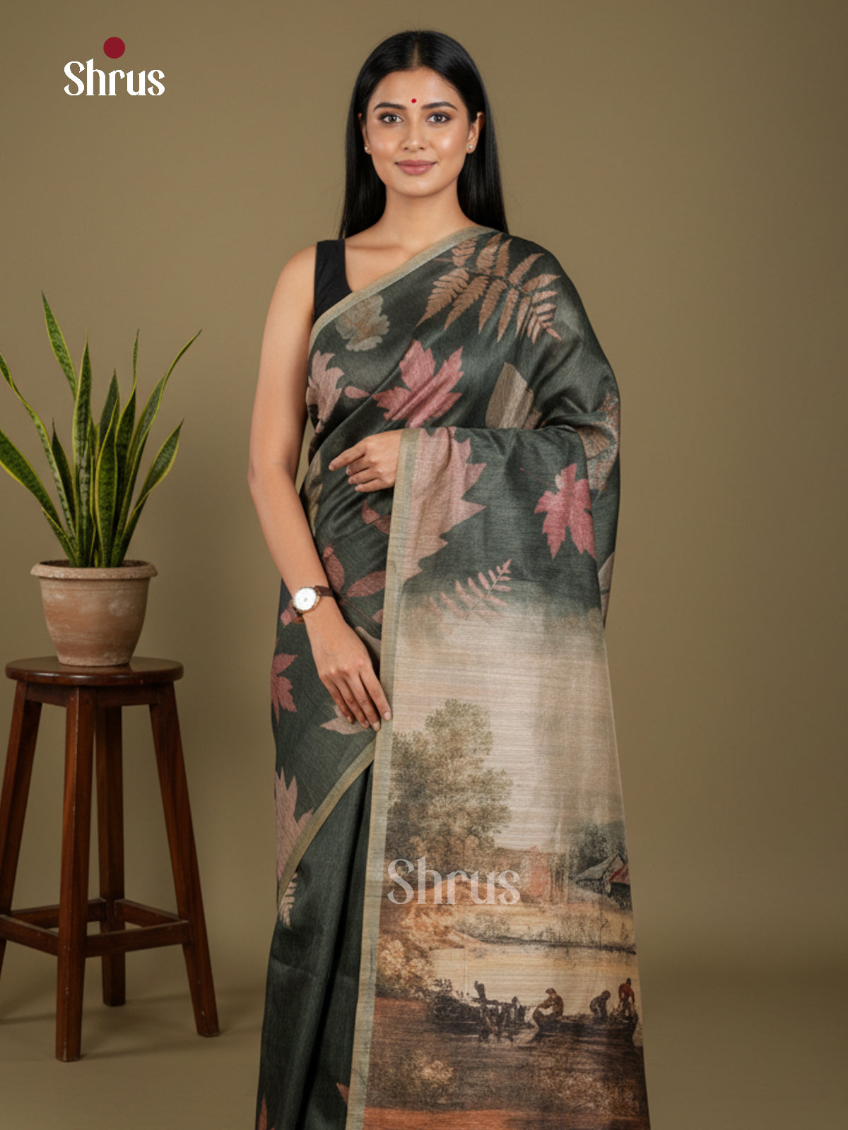 EBS11186 - Semi Jute - Saree - Shop on Shrus.com
