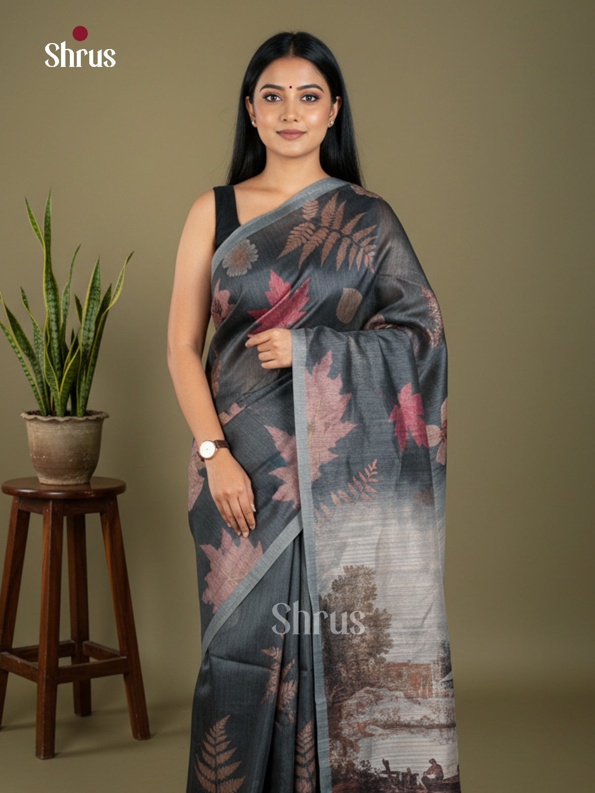 EBS11187 - Semi Jute - Saree - Shop on Shrus.com