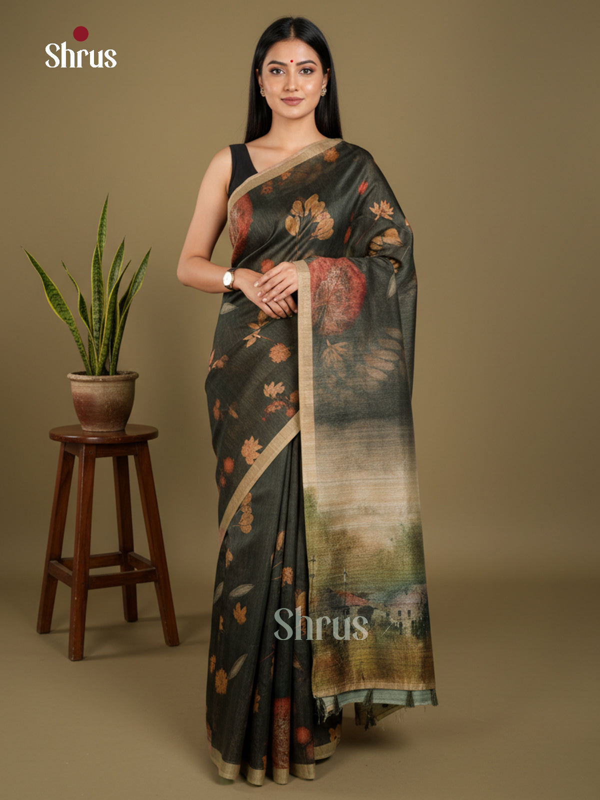 EBS11188 - Semi Jute - Saree - Shop on Shrus.com