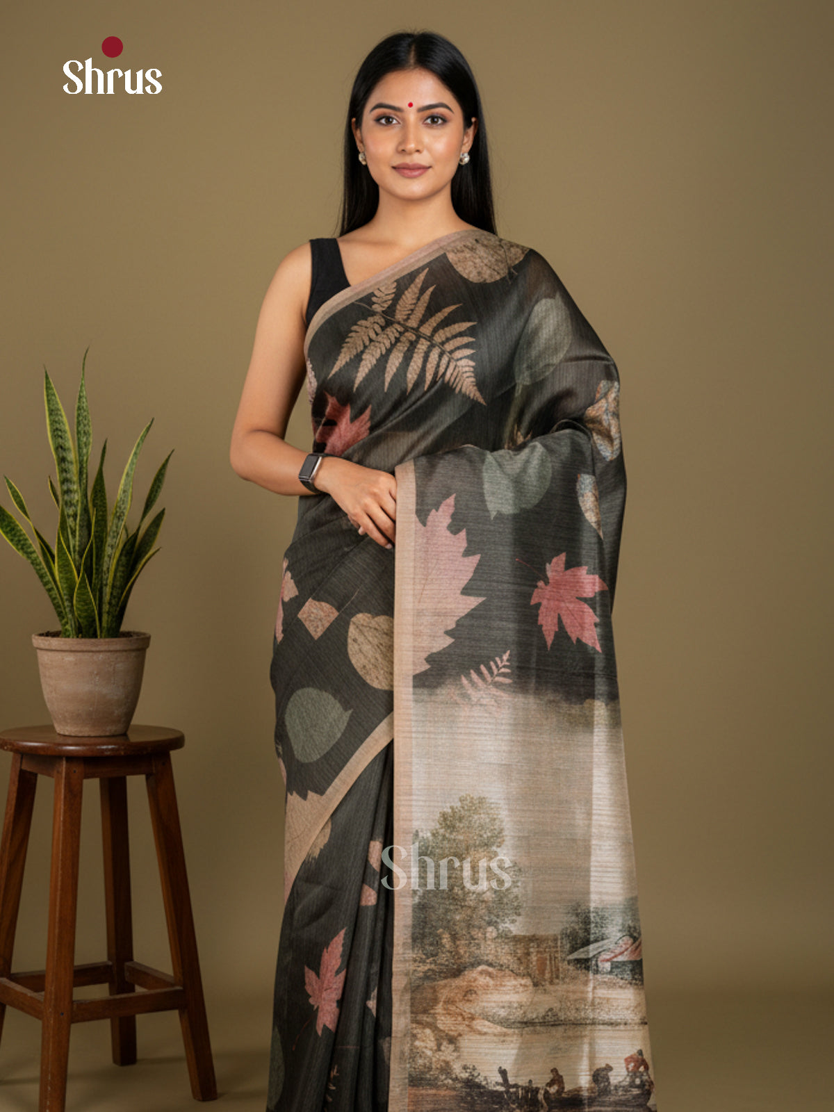 EBS11189 - Semi Jute - Saree - Shop on Shrus.com