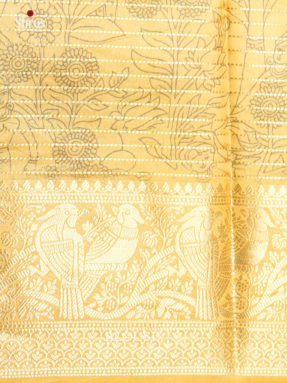 Semi Tussar Saree - EBS13001 - Shop on Shrus.com