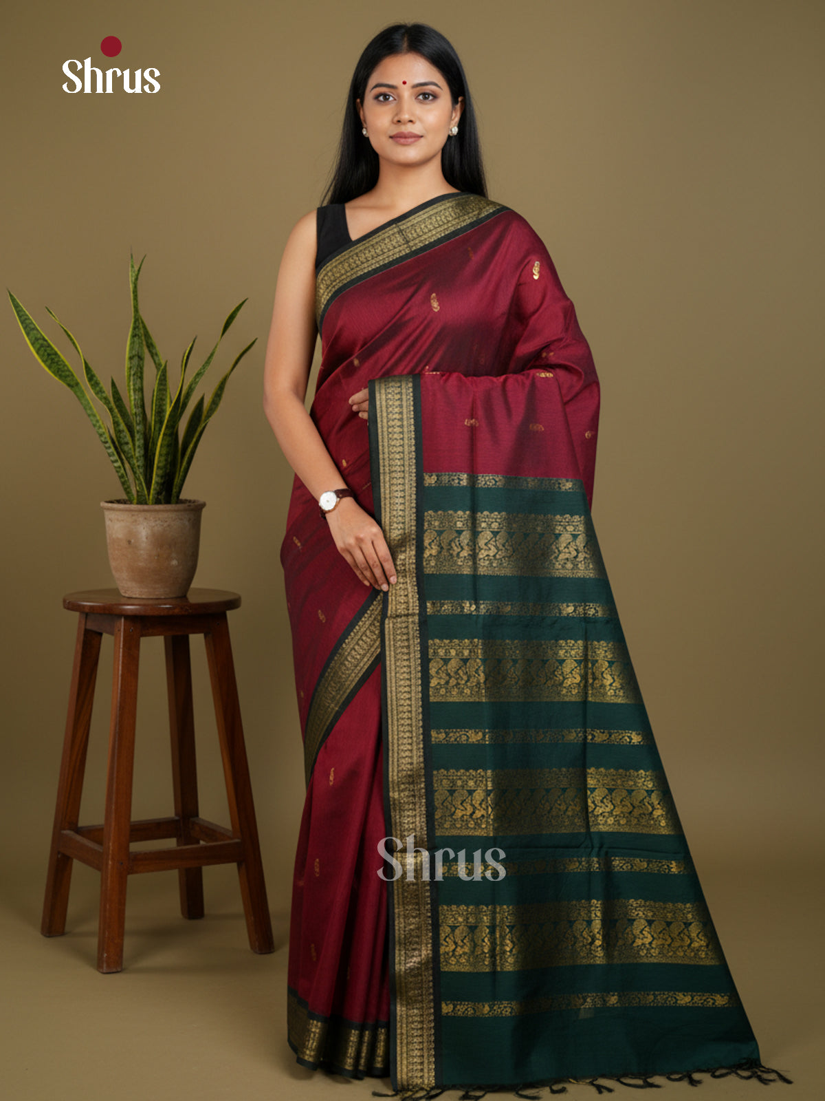 Kalyani Cotton Saree - EBS13048 - Shop on Shrus.com